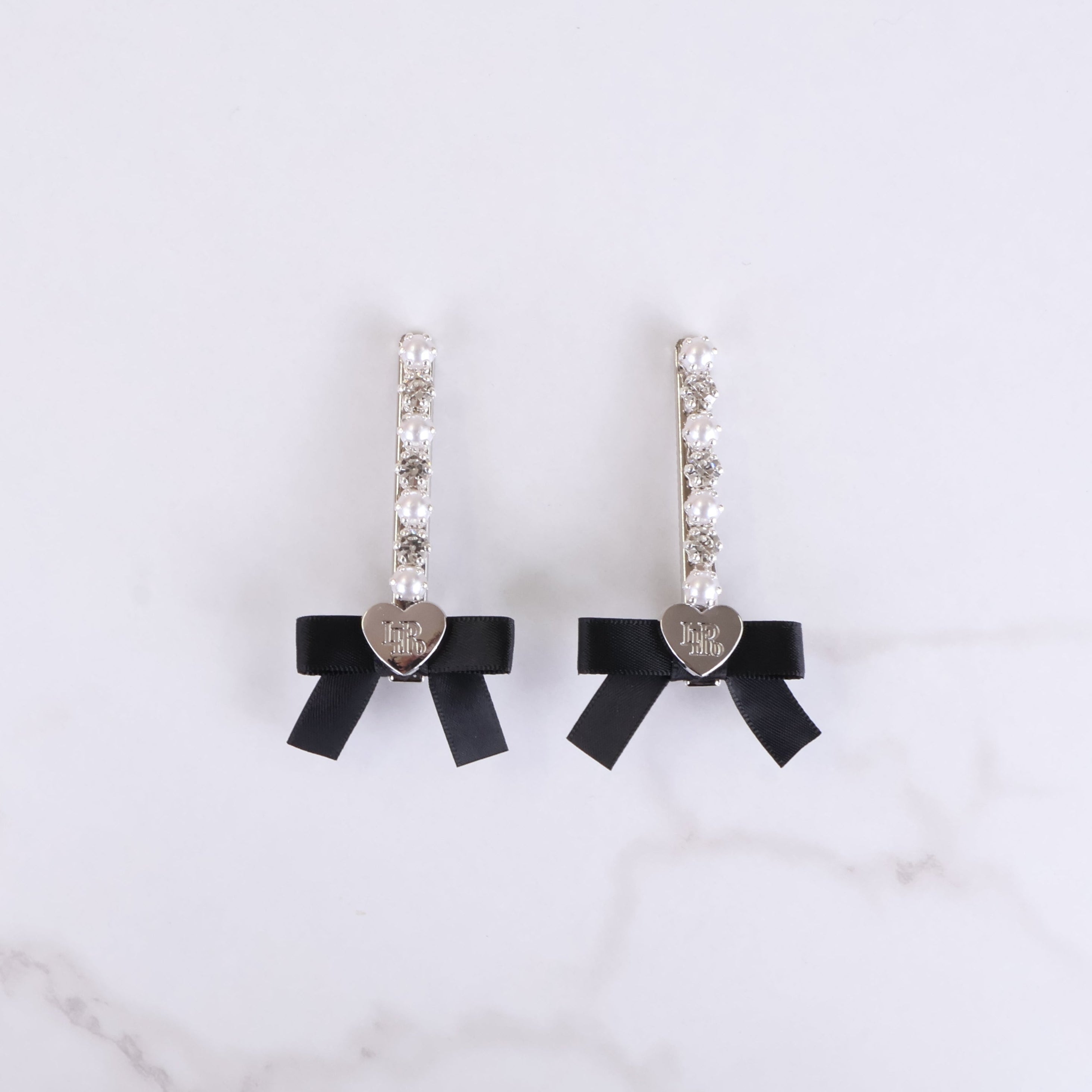 《LAFARY closet》ハートリボンヘアクリップ