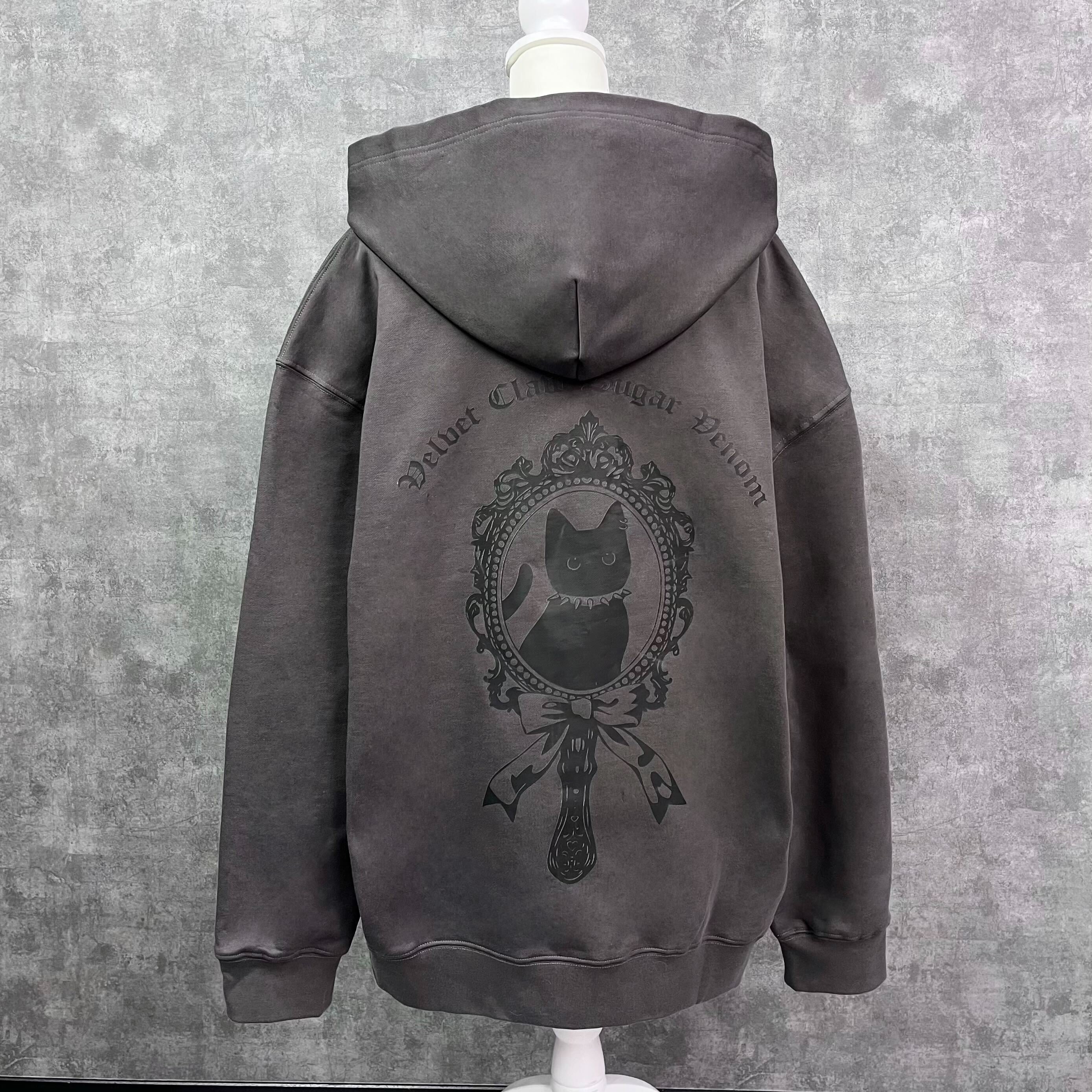 《mine》VelvetClawVenom オーバーサイズジップパーカー