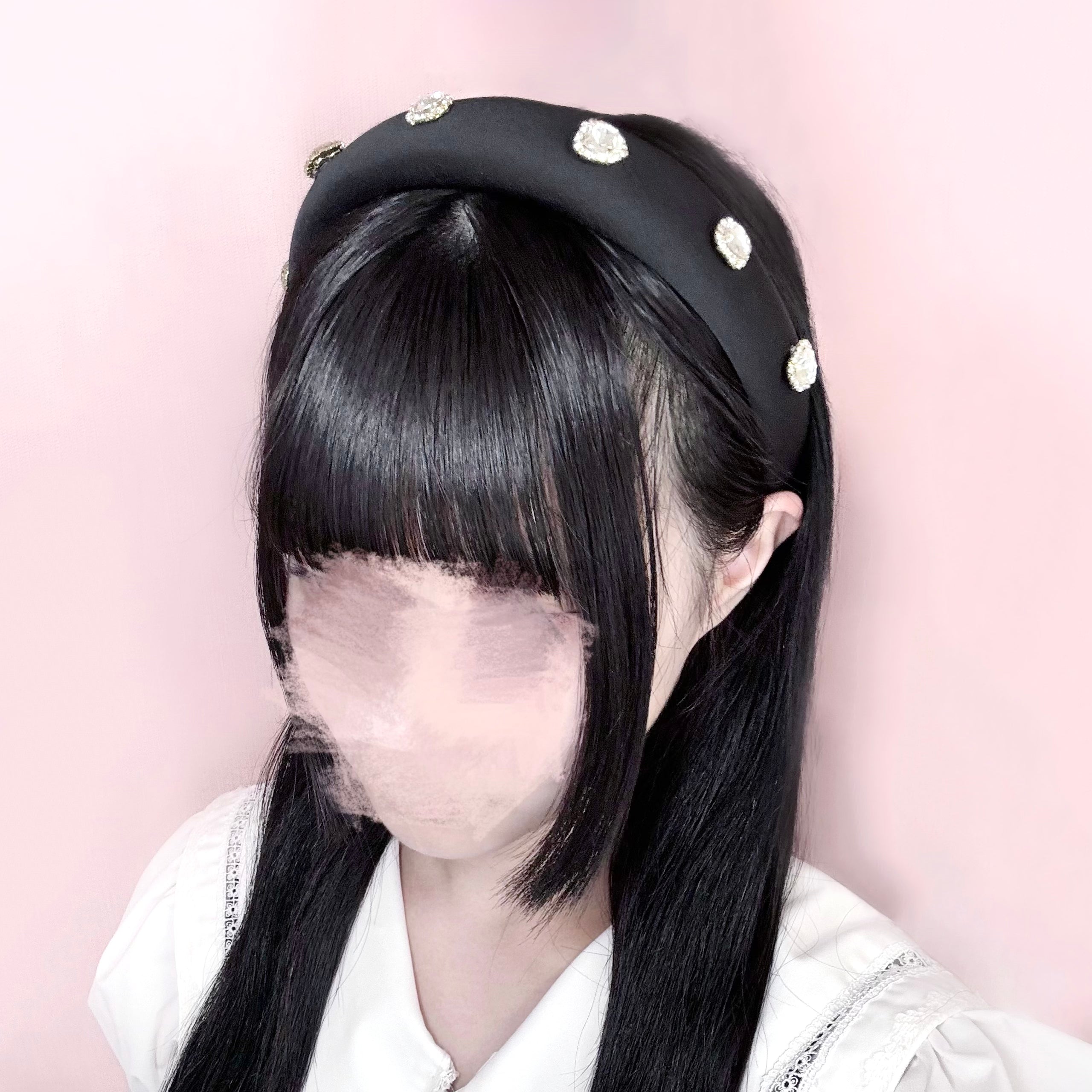 ハートビジューカチューシャ