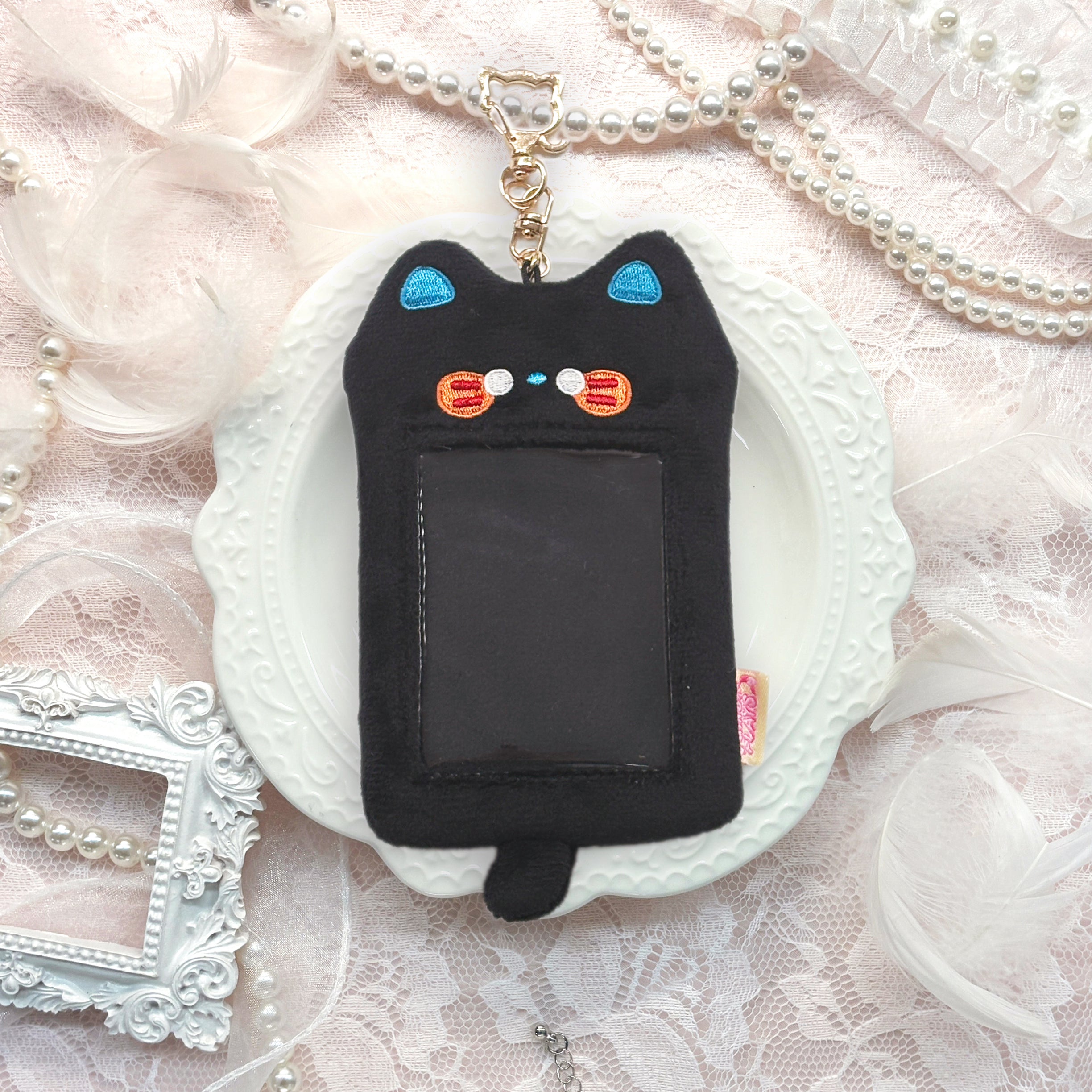 もこもこチェキケース (くろねこ)