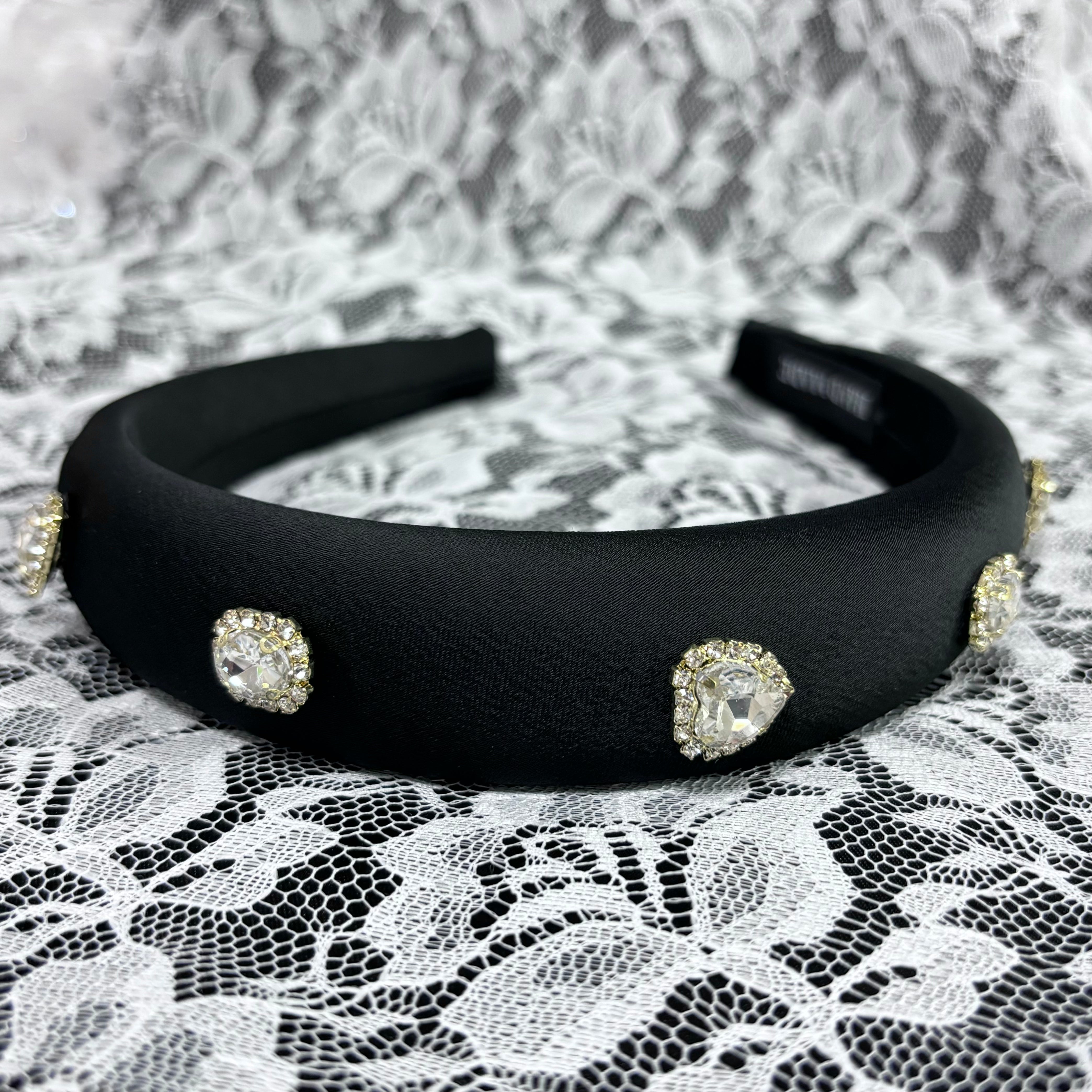 ハートビジューカチューシャ