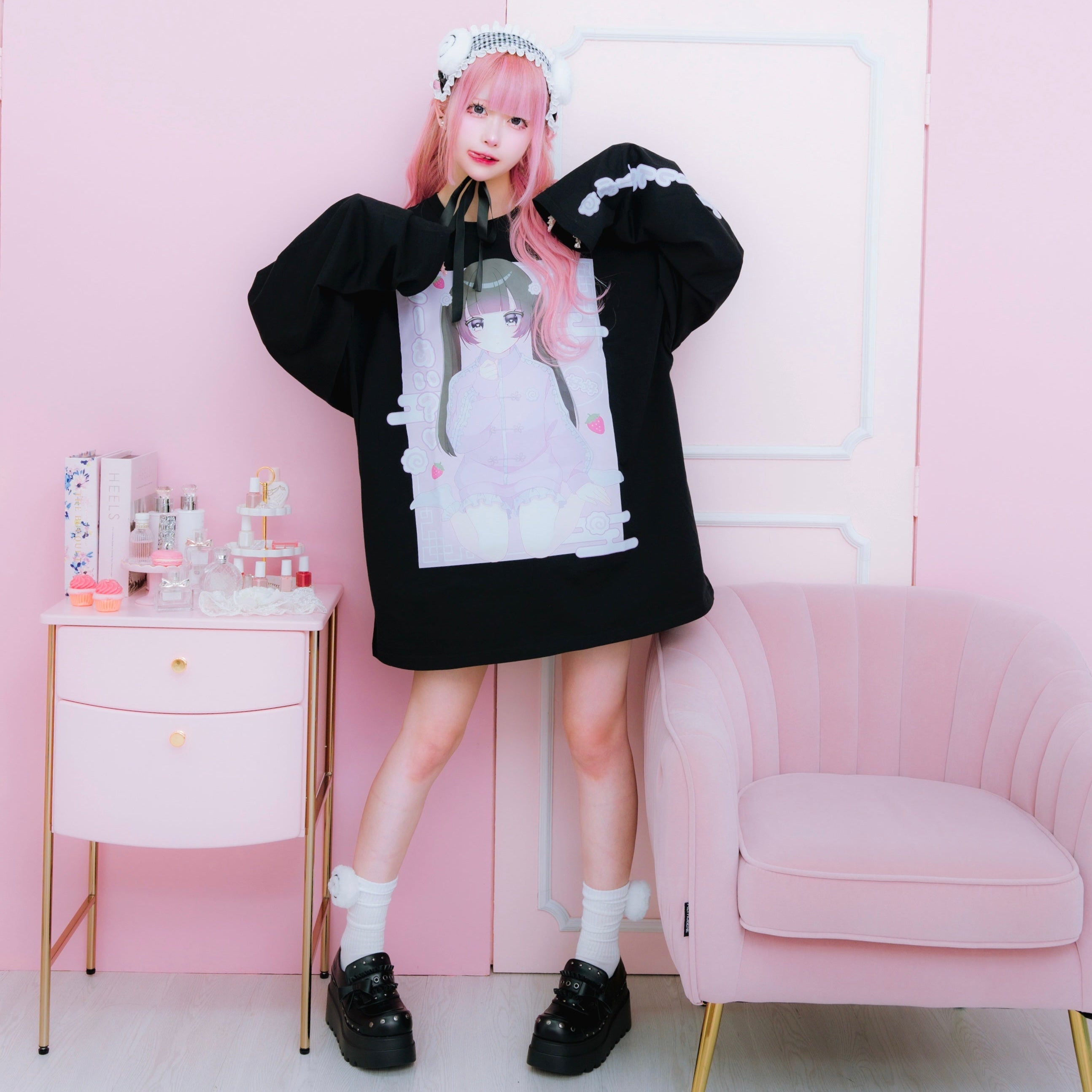 《mine》ちゃおくーあいロングTシャツ