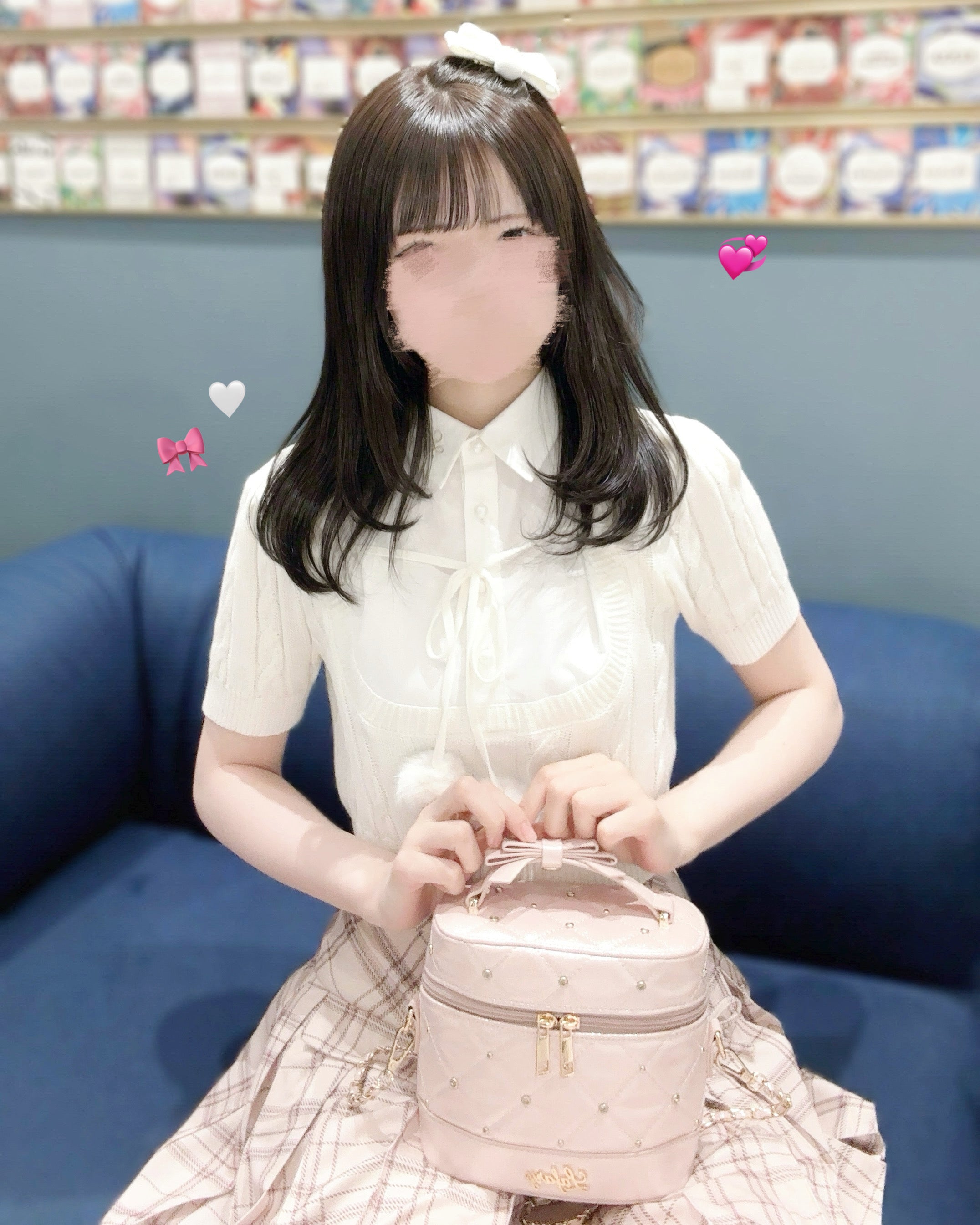 《LAFARY closet》ビジューキルティングバニティバッグ