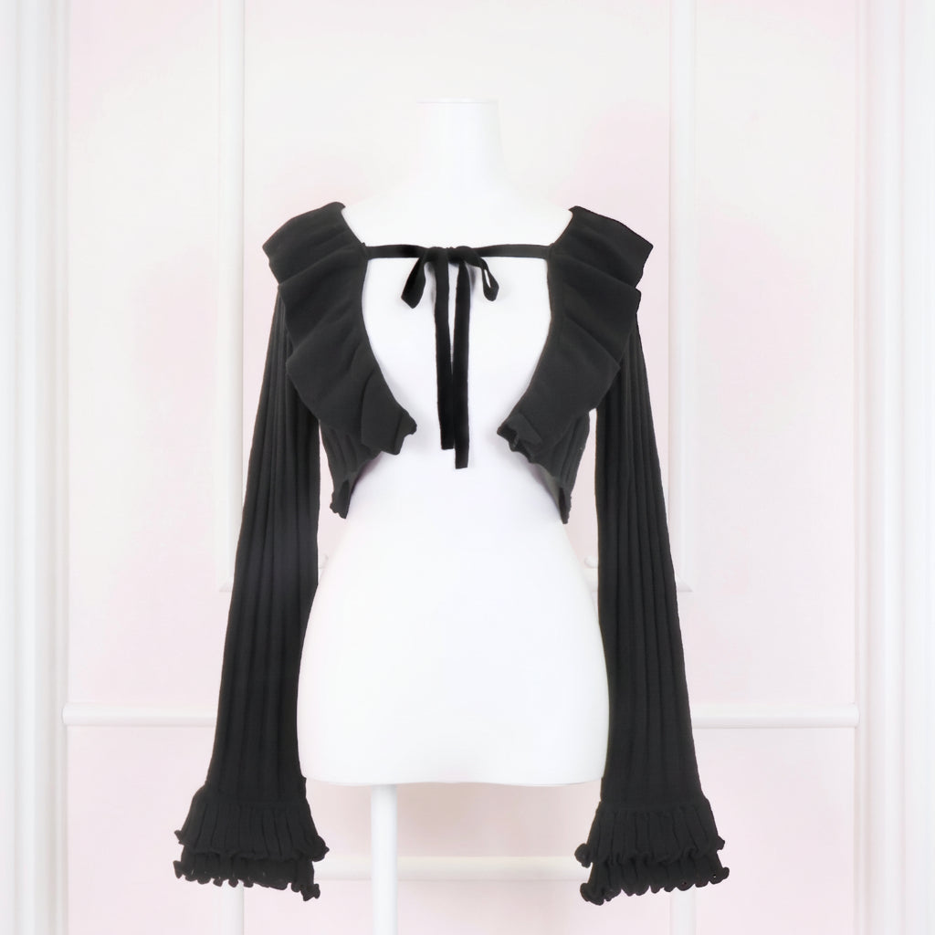 《LAFARY closet》フリルニットカーディガン