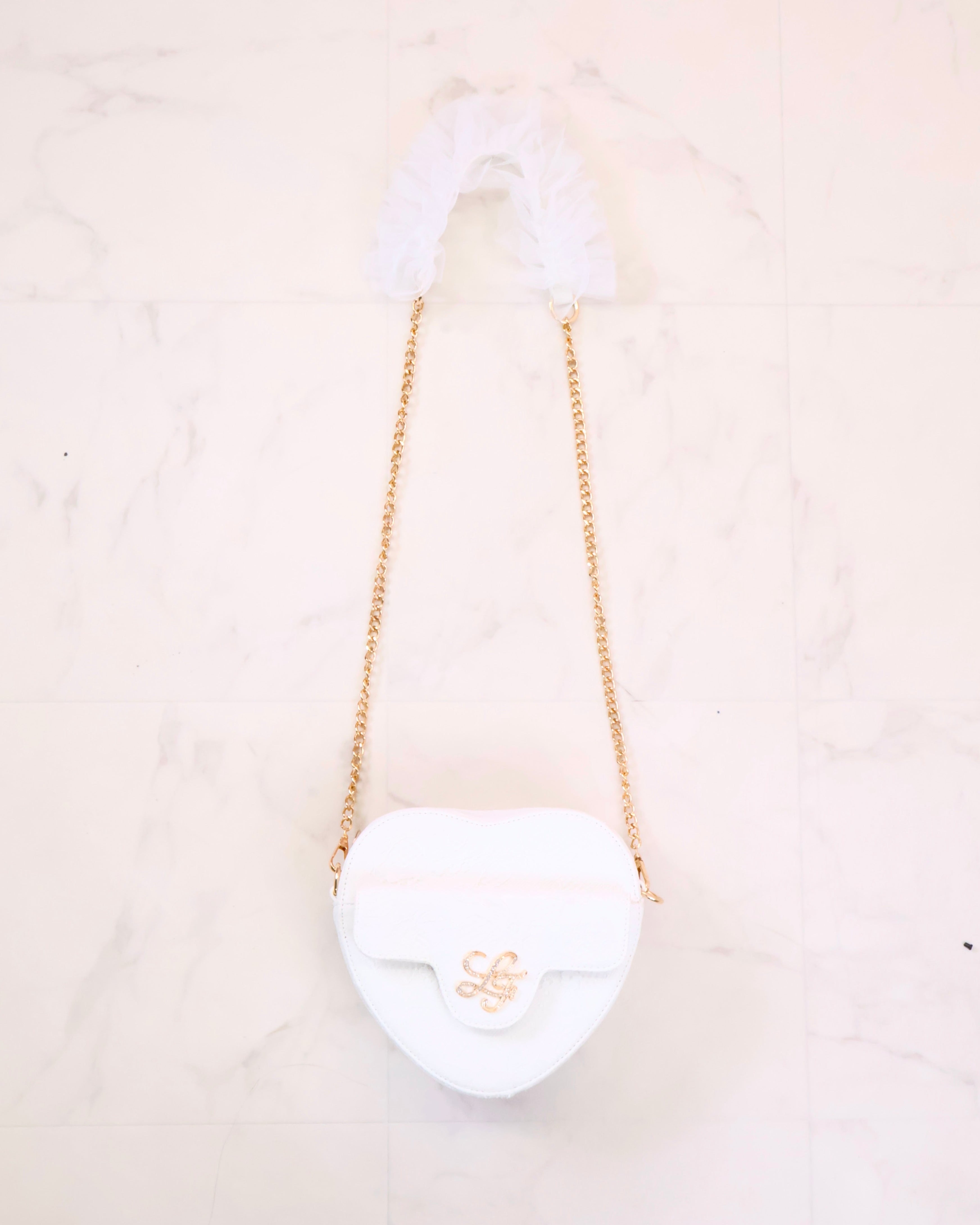 《LAFARY closet》チュールレースハートバッグ