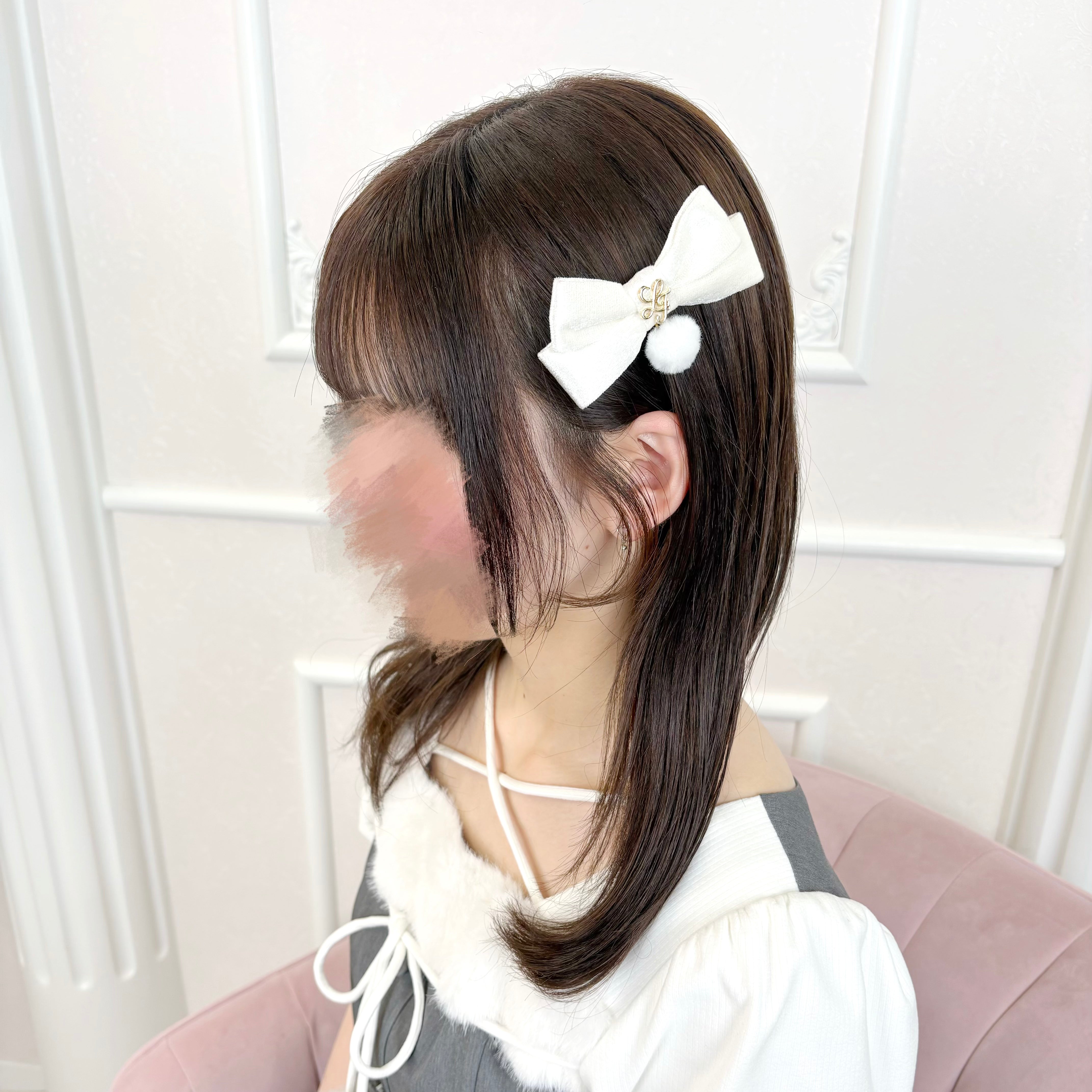 《LAFARY closet》ロゴベロアミニリボン