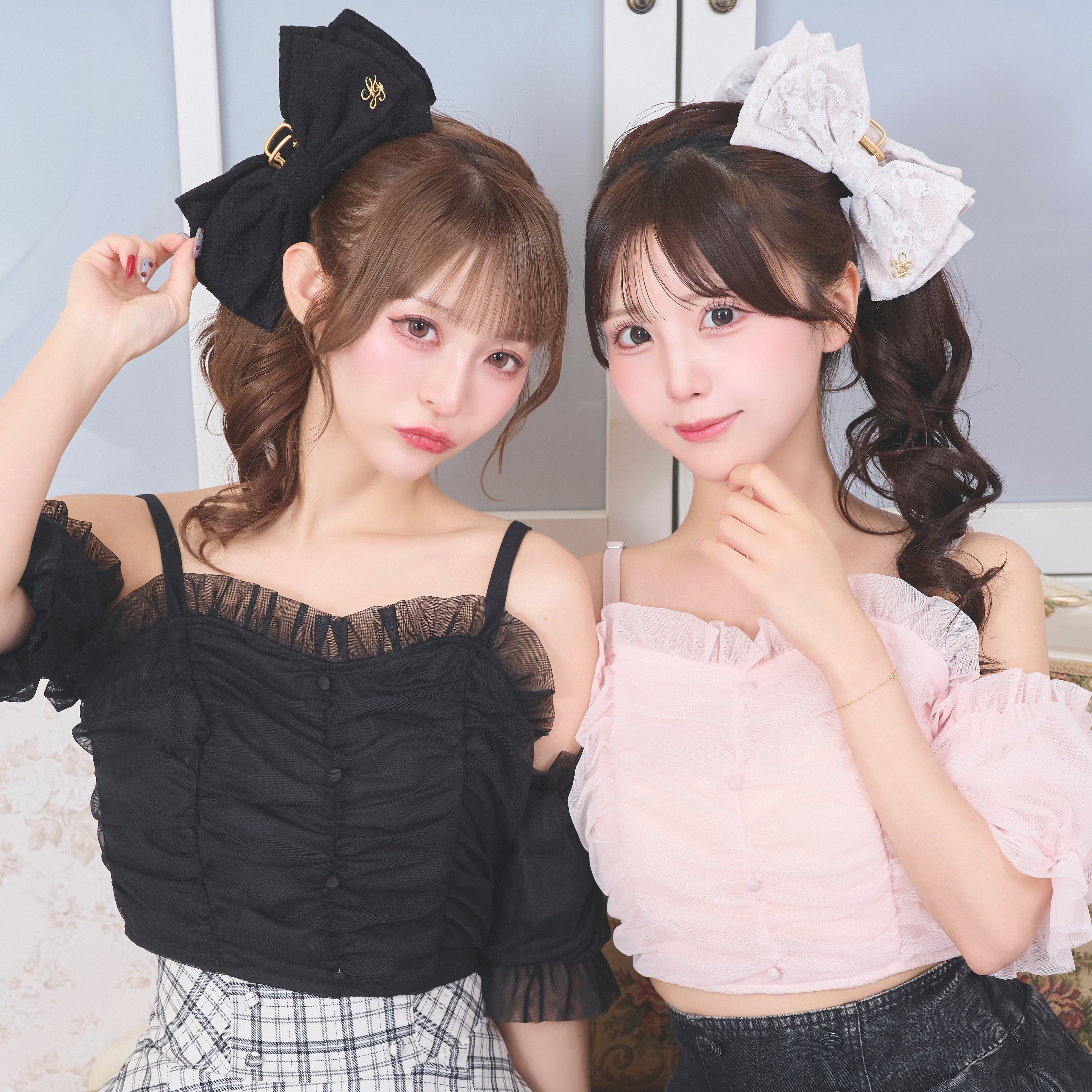 《LAFARY closet》オフショルチュールトップス