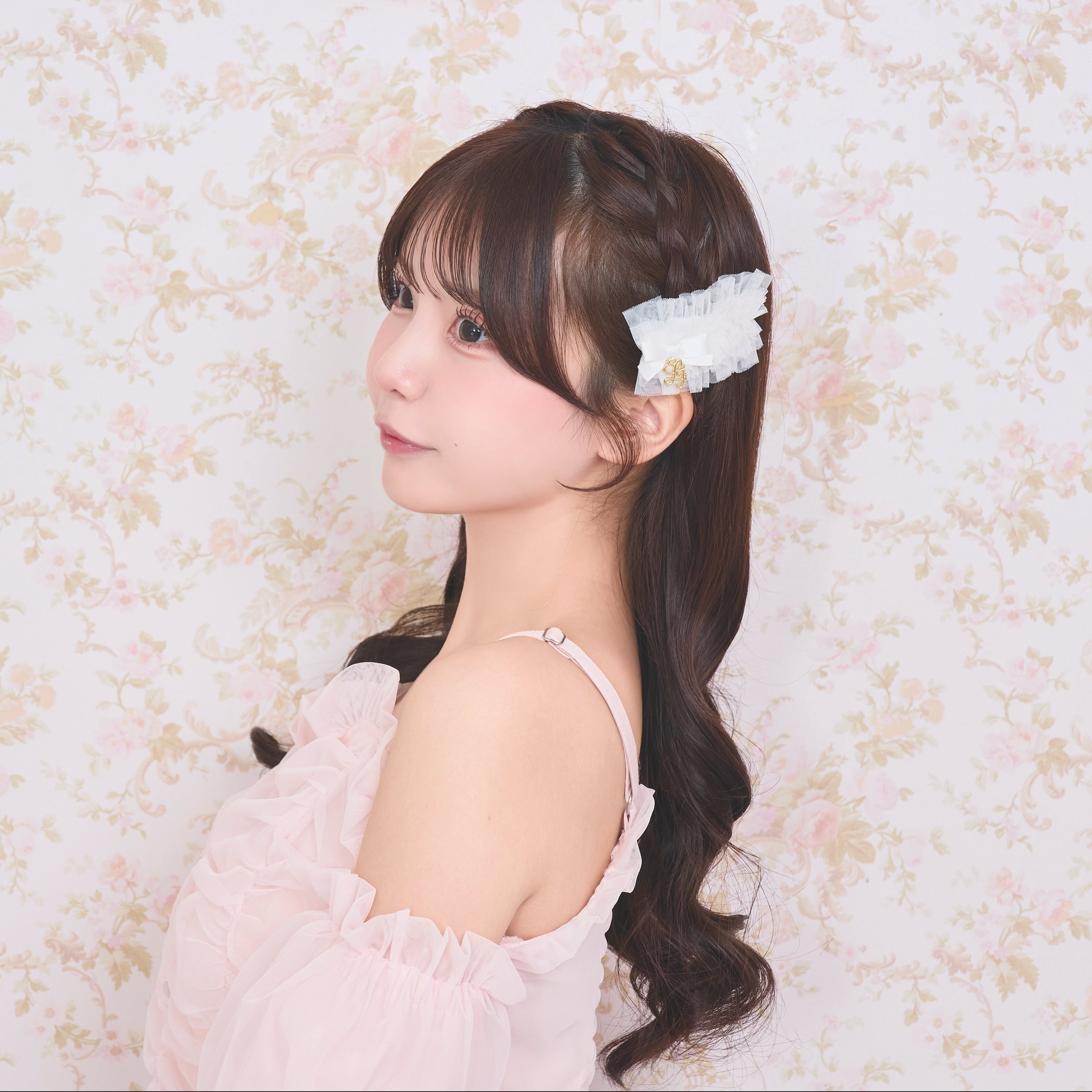 《LAFARY closet》チュールフリルヘアクリップ