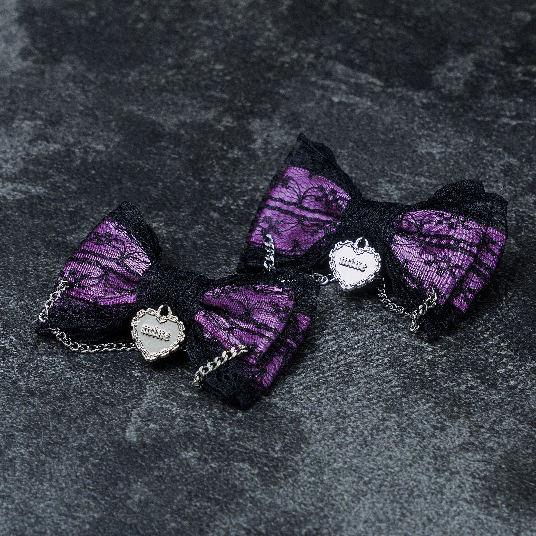 《mine》レースゴシックリボン