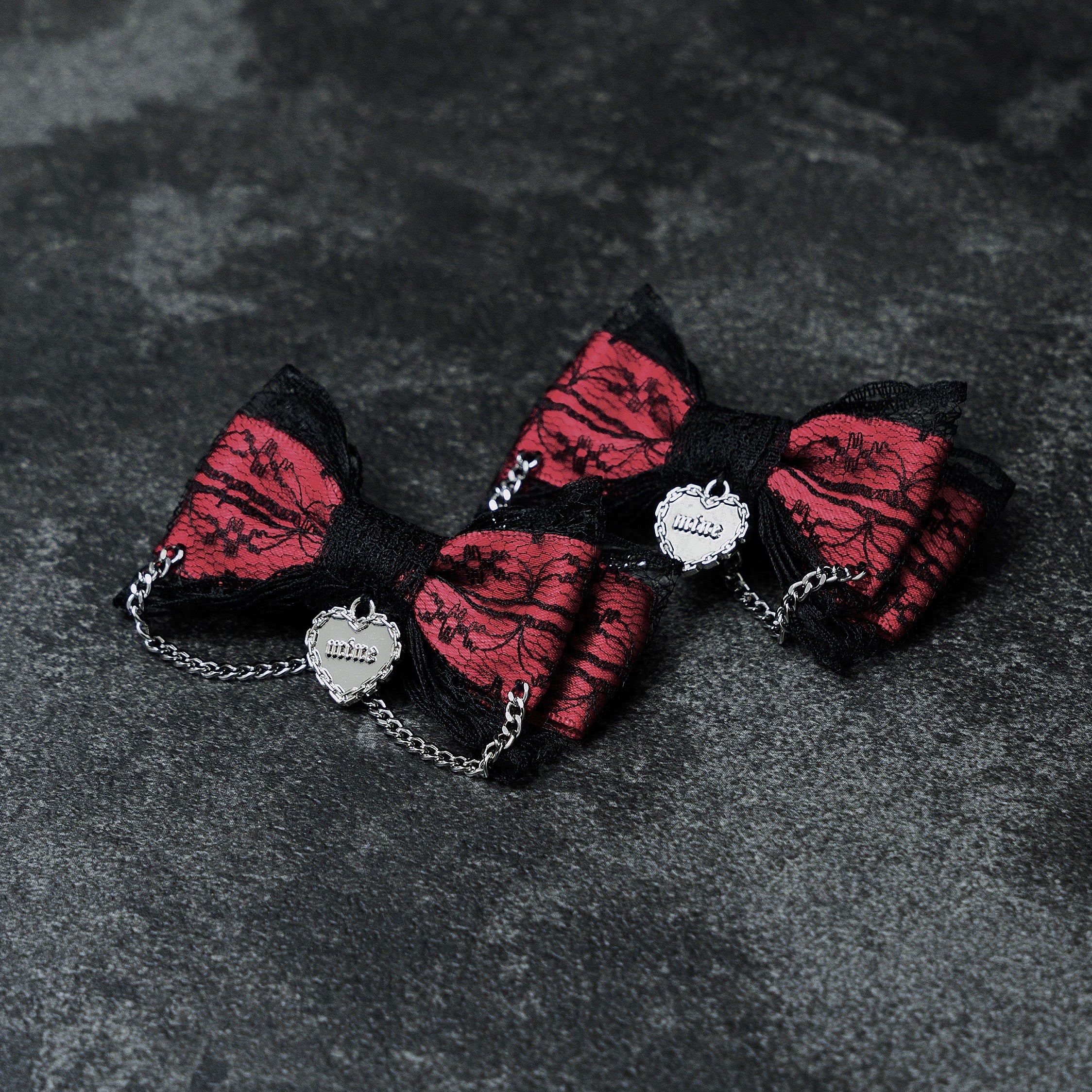 《mine》レースゴシックリボン