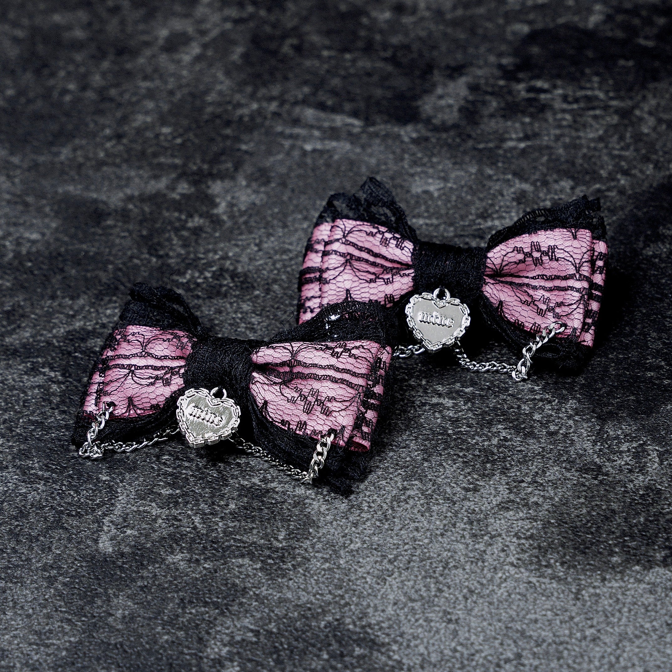 《mine》レースゴシックリボン