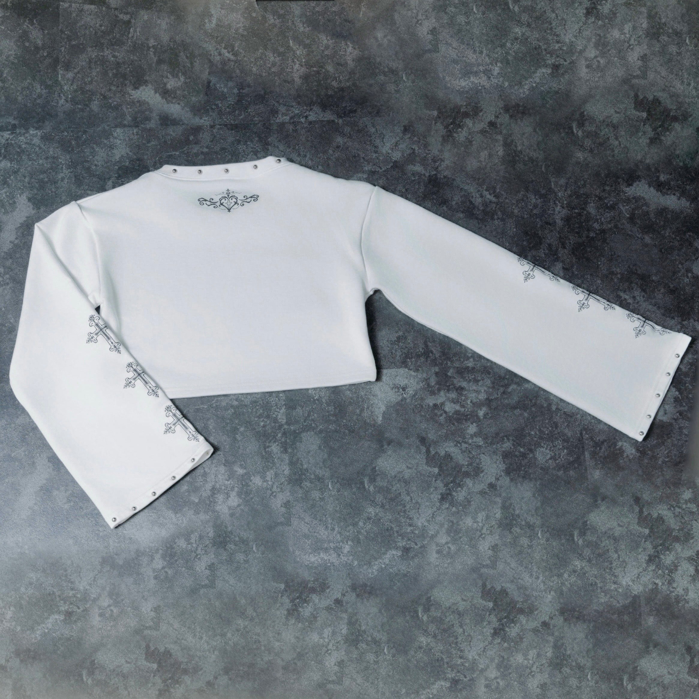 《mine》クロスミニ丈トレーナー