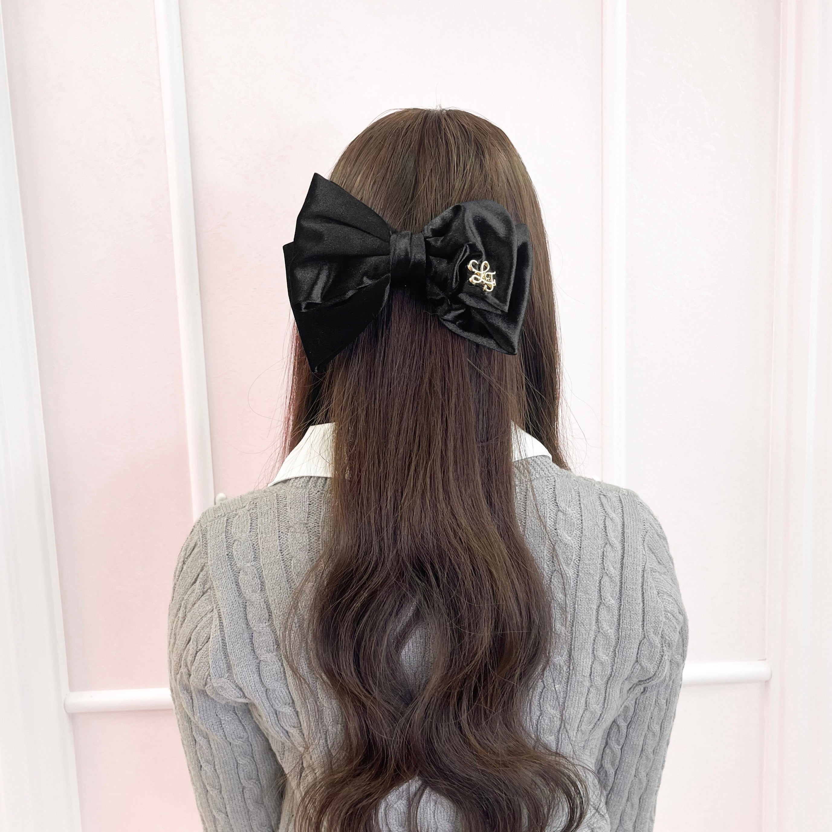 《LAFARY》ベロアリボンバレッタ