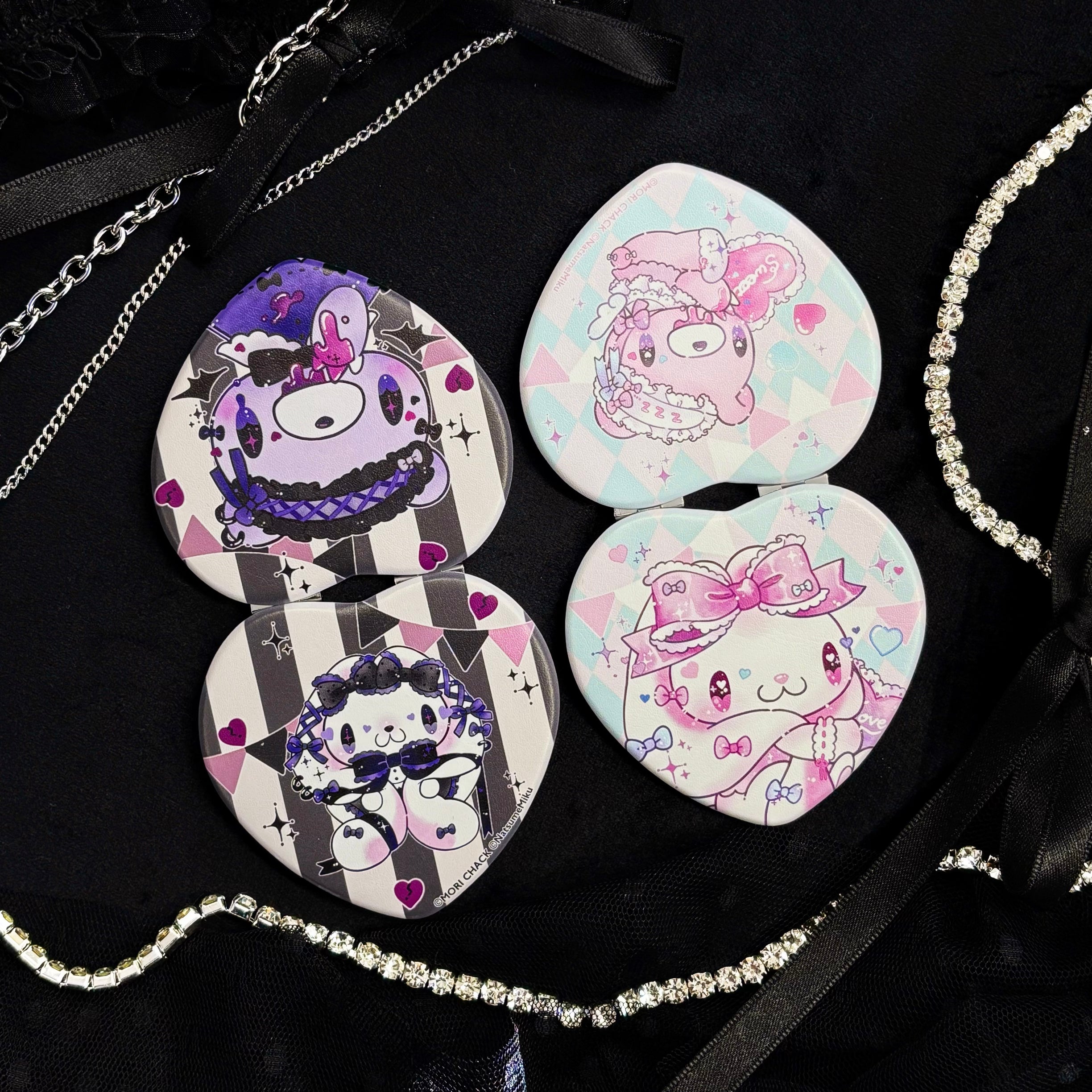 《グル〜ミ〜&汎用うさぎ×LAFARY》ハートミラー