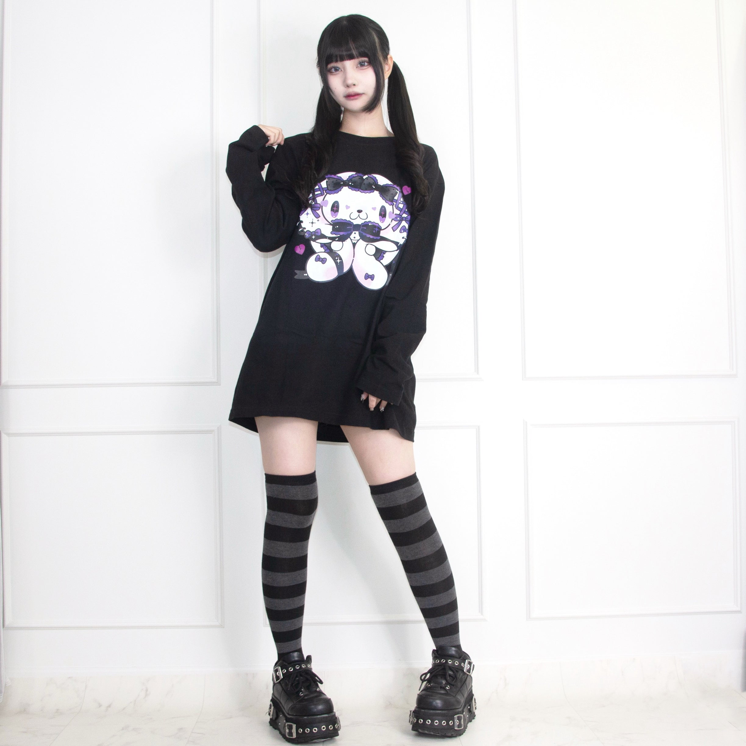 《グル〜ミ〜&汎用うさぎ×LAFARY》ロングスリーブTシャツ