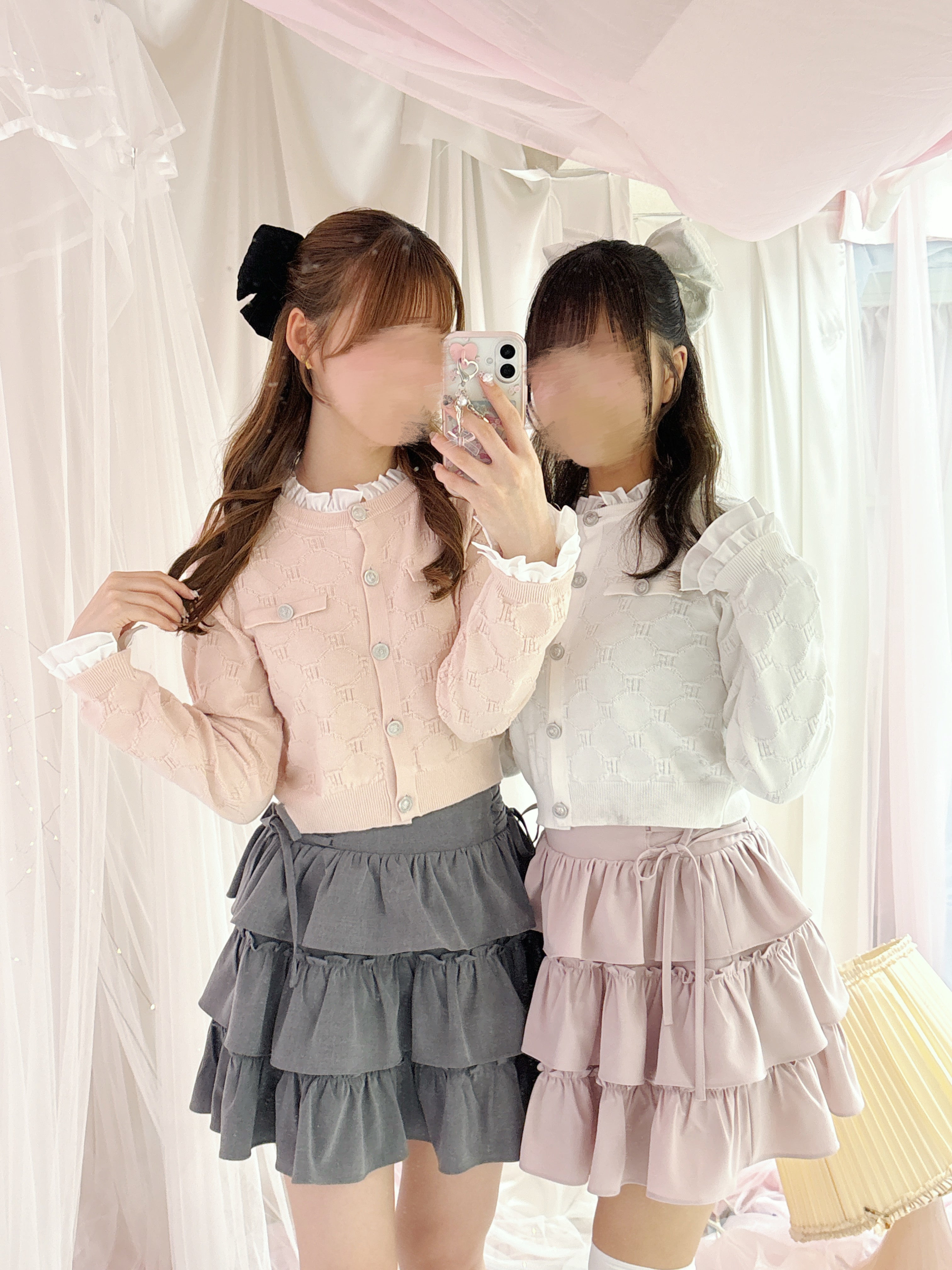 《LAFARY closet》スピンドルティアードスカパン