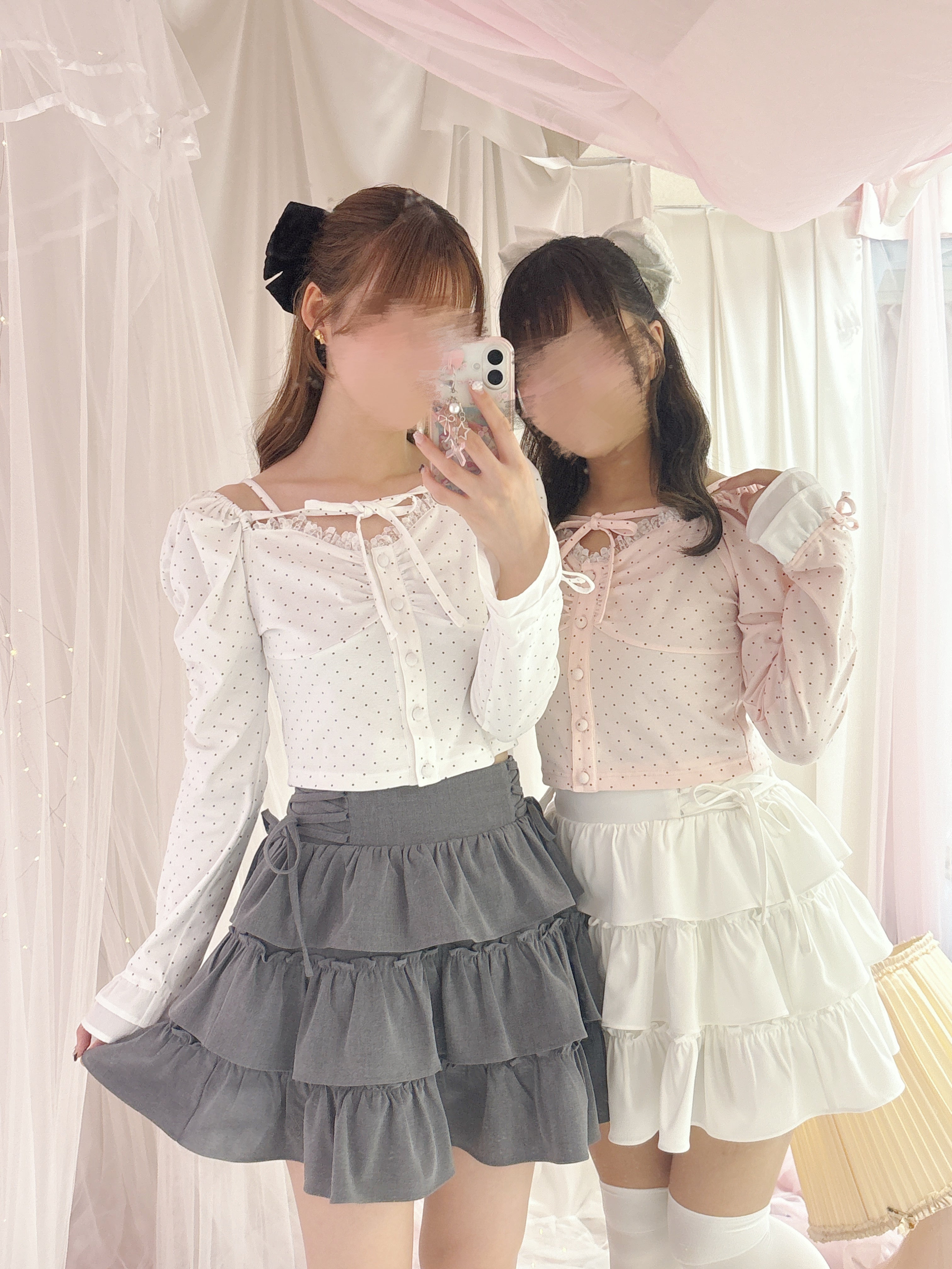 《LAFARY closet》スピンドルティアードスカパン
