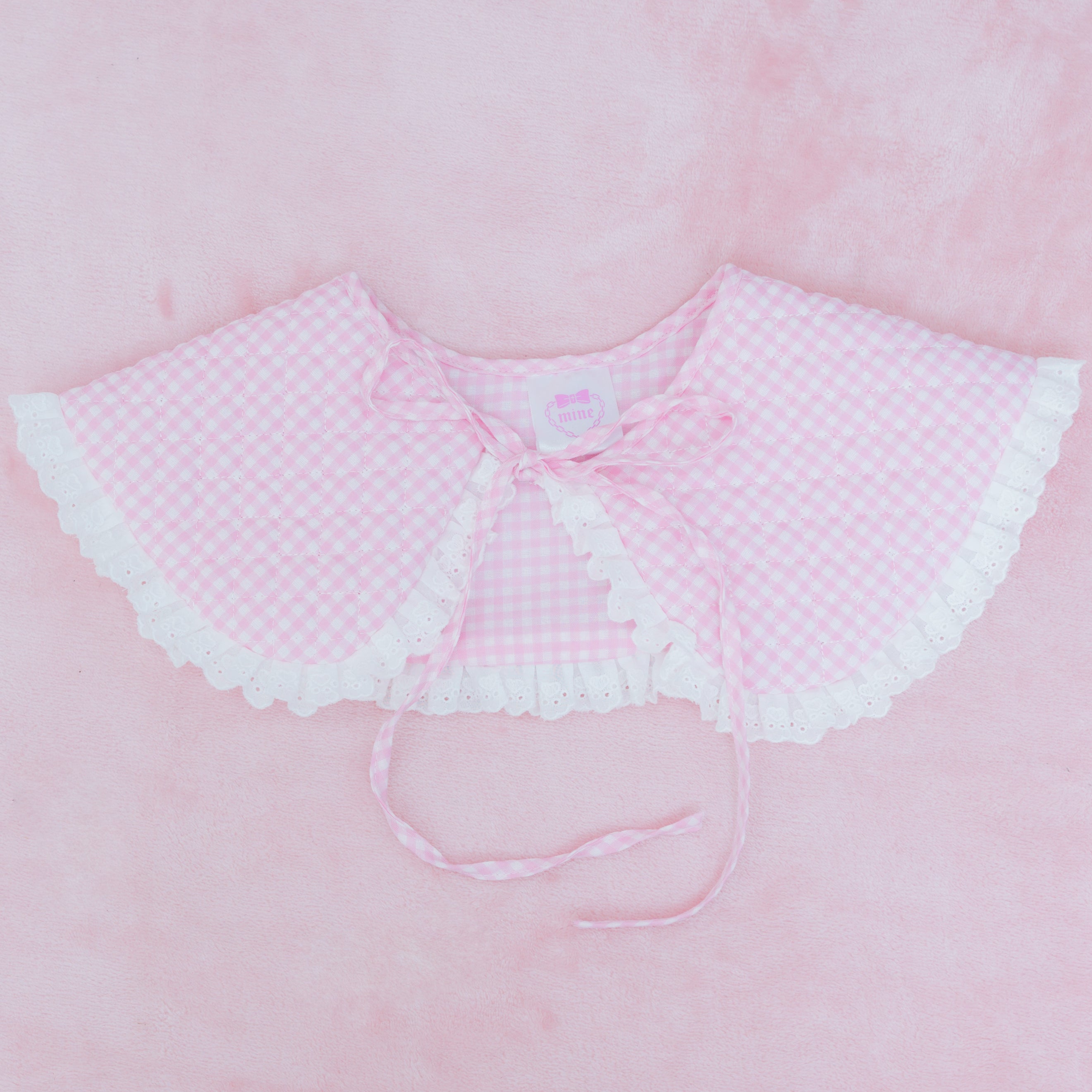 《mine》キルティングチェック付け襟