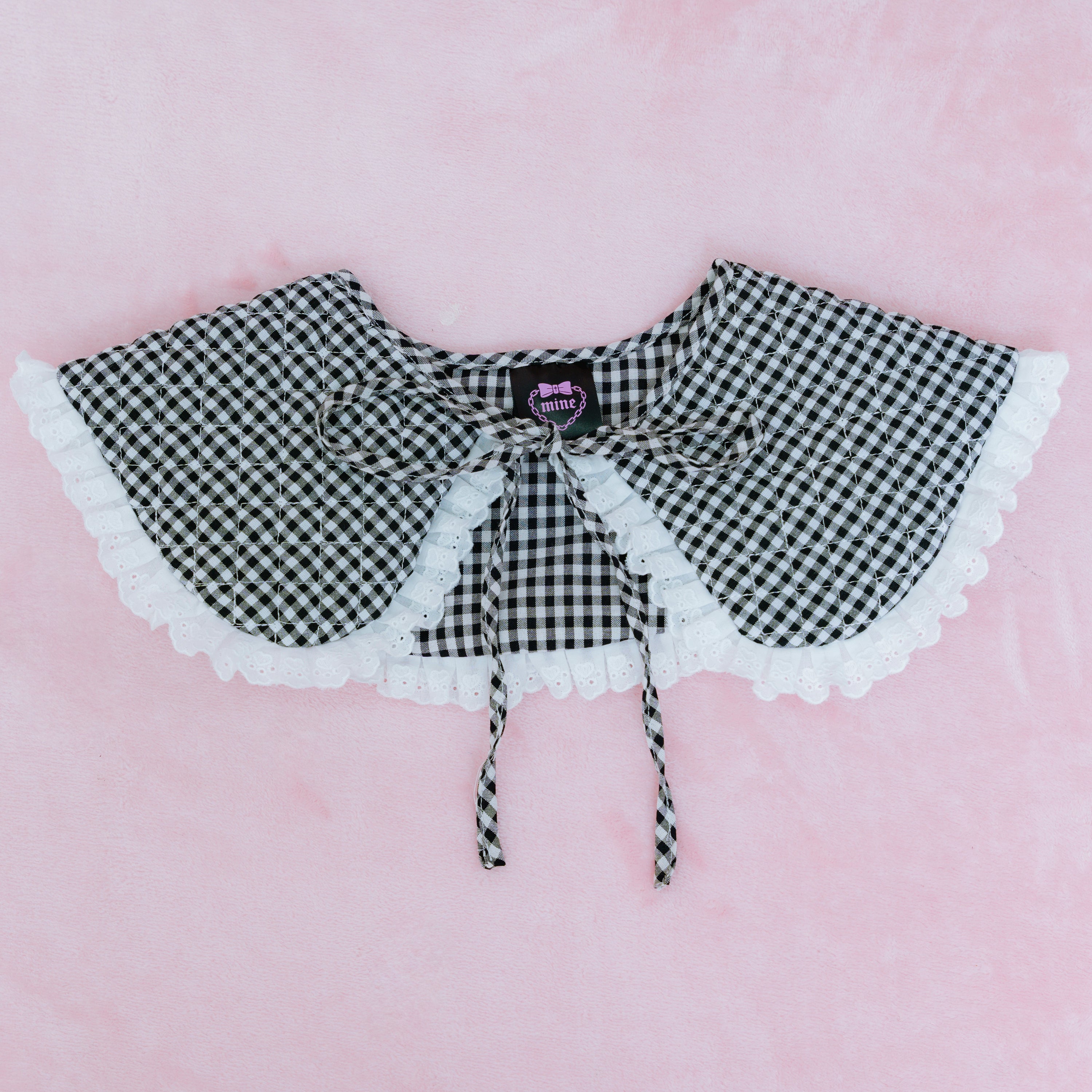 《mine》キルティングチェック付け襟