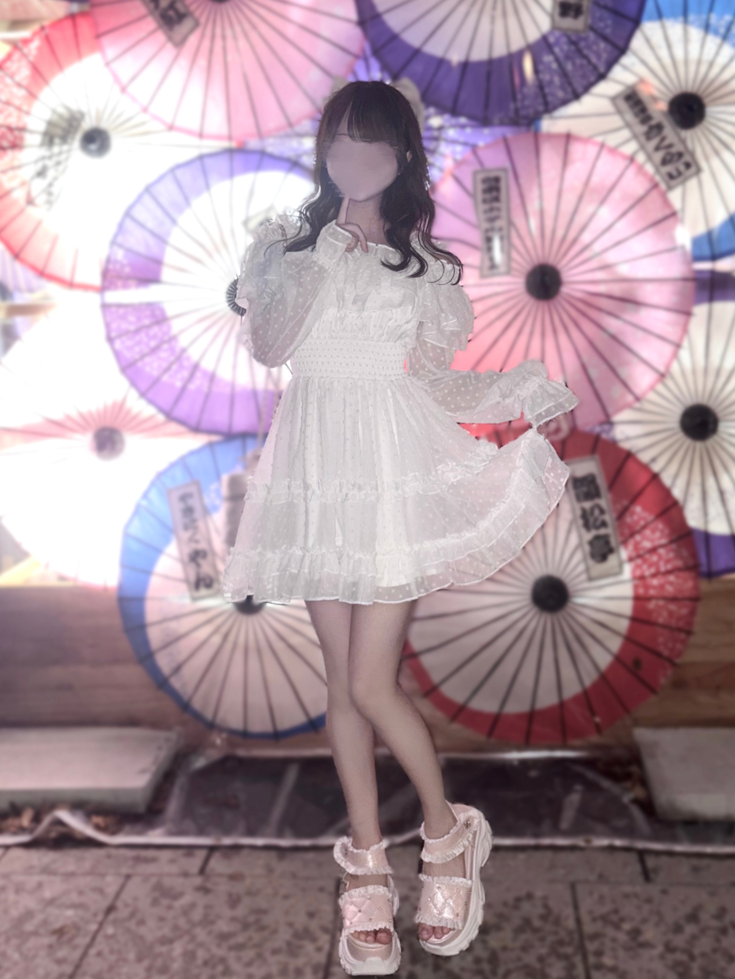 《LAFARY closet》フリルオフショルワンピ