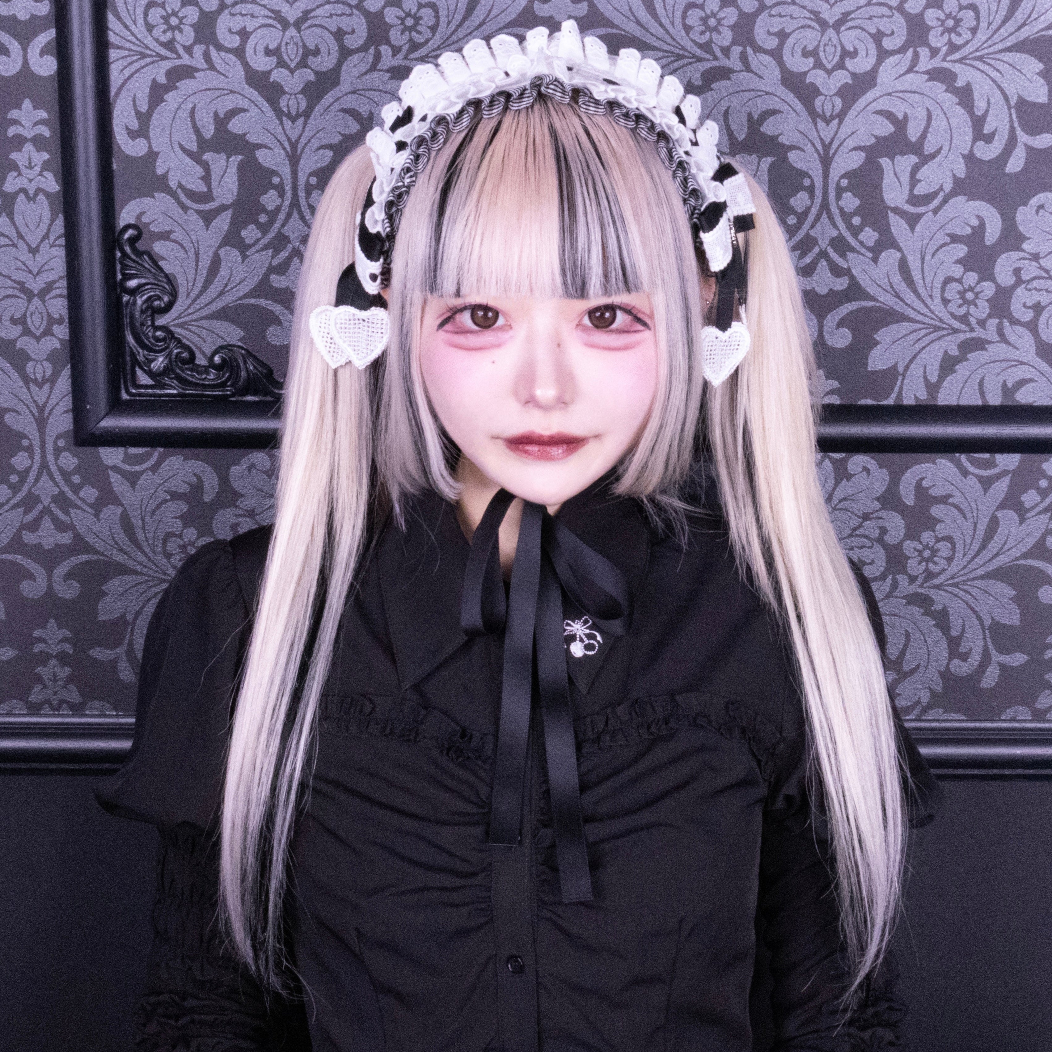 《mine》ギンガムチェックヘッドドレス