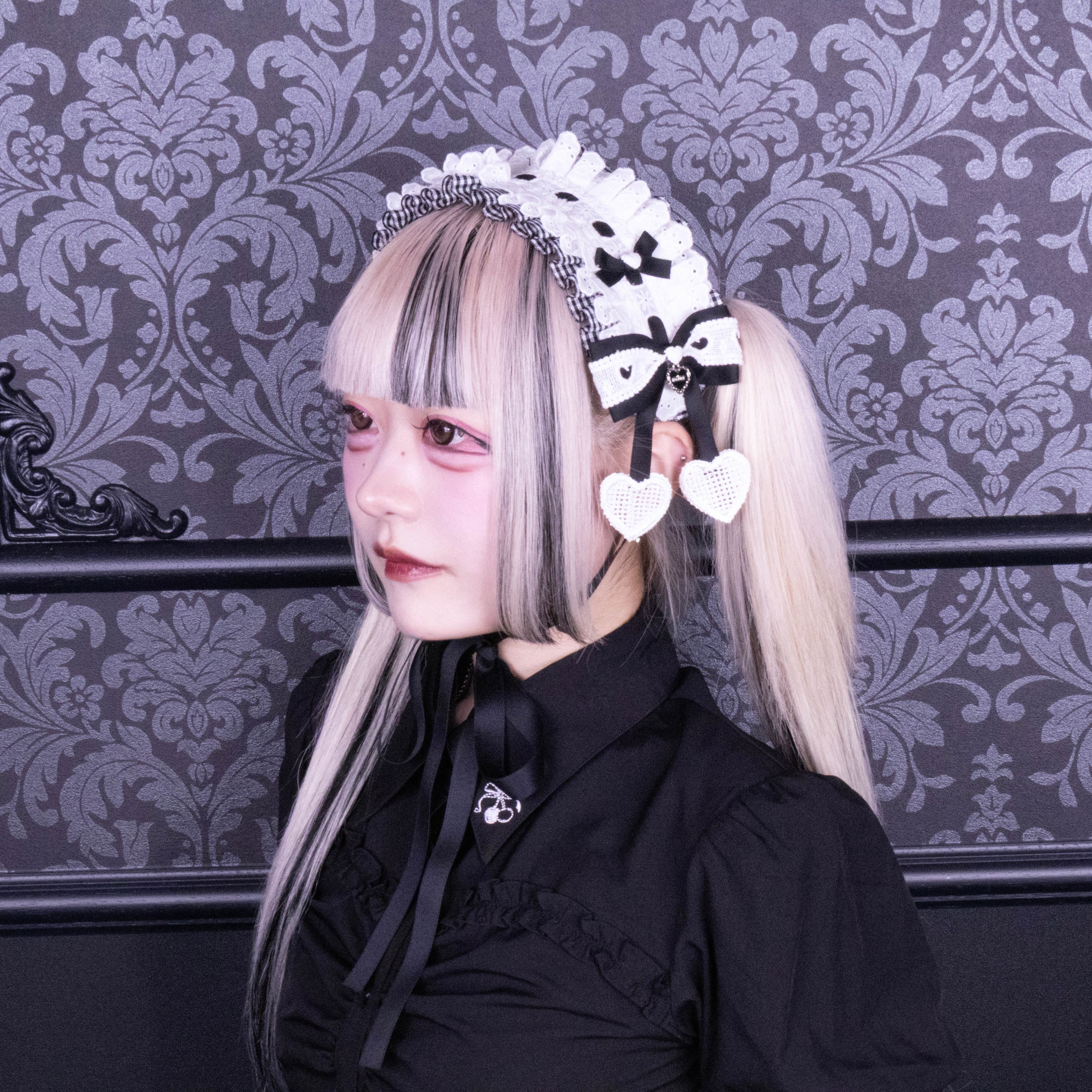 《mine》ギンガムチェックヘッドドレス
