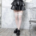 《mine》フリルクロスニーハイソックス