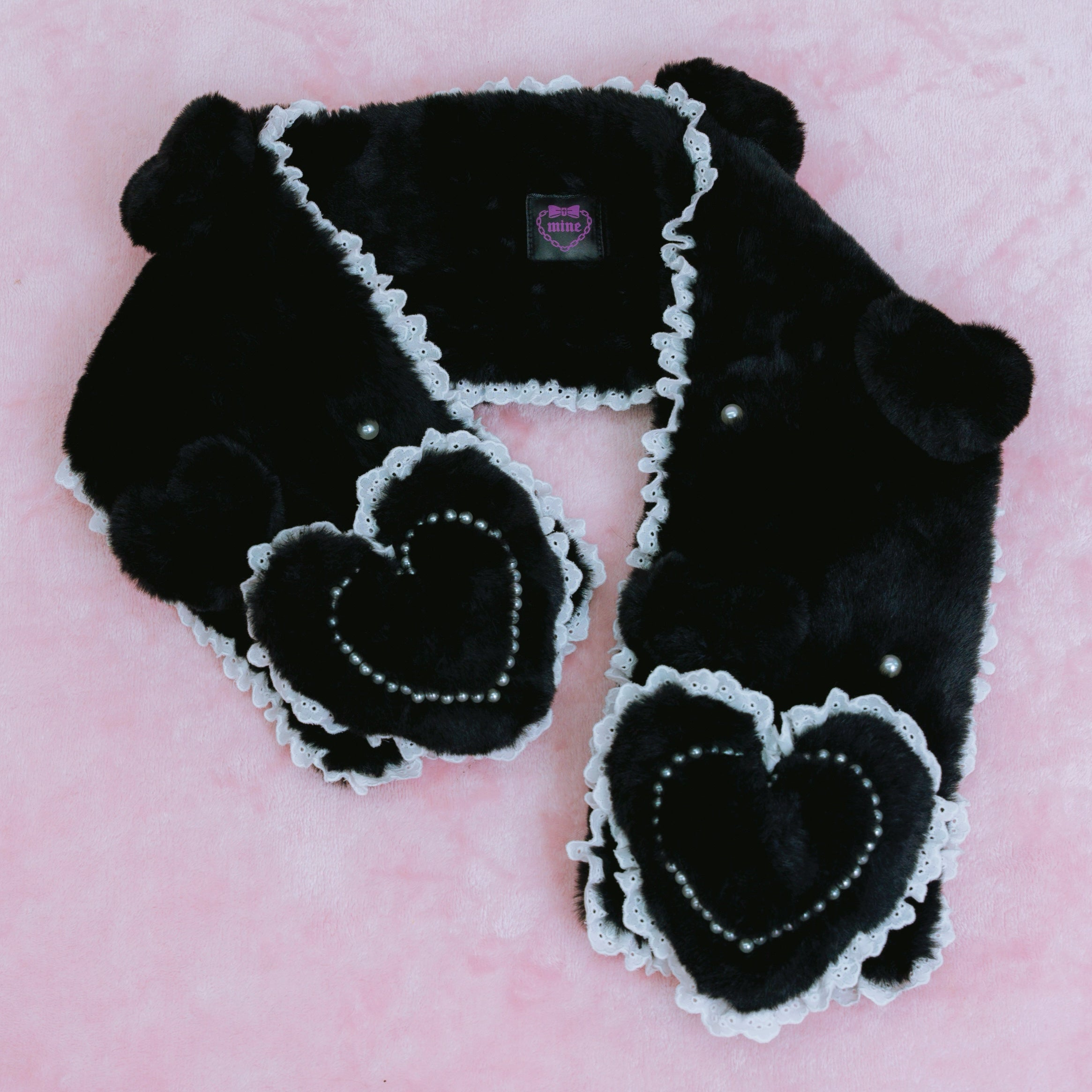 《mine》モコハートマフラー