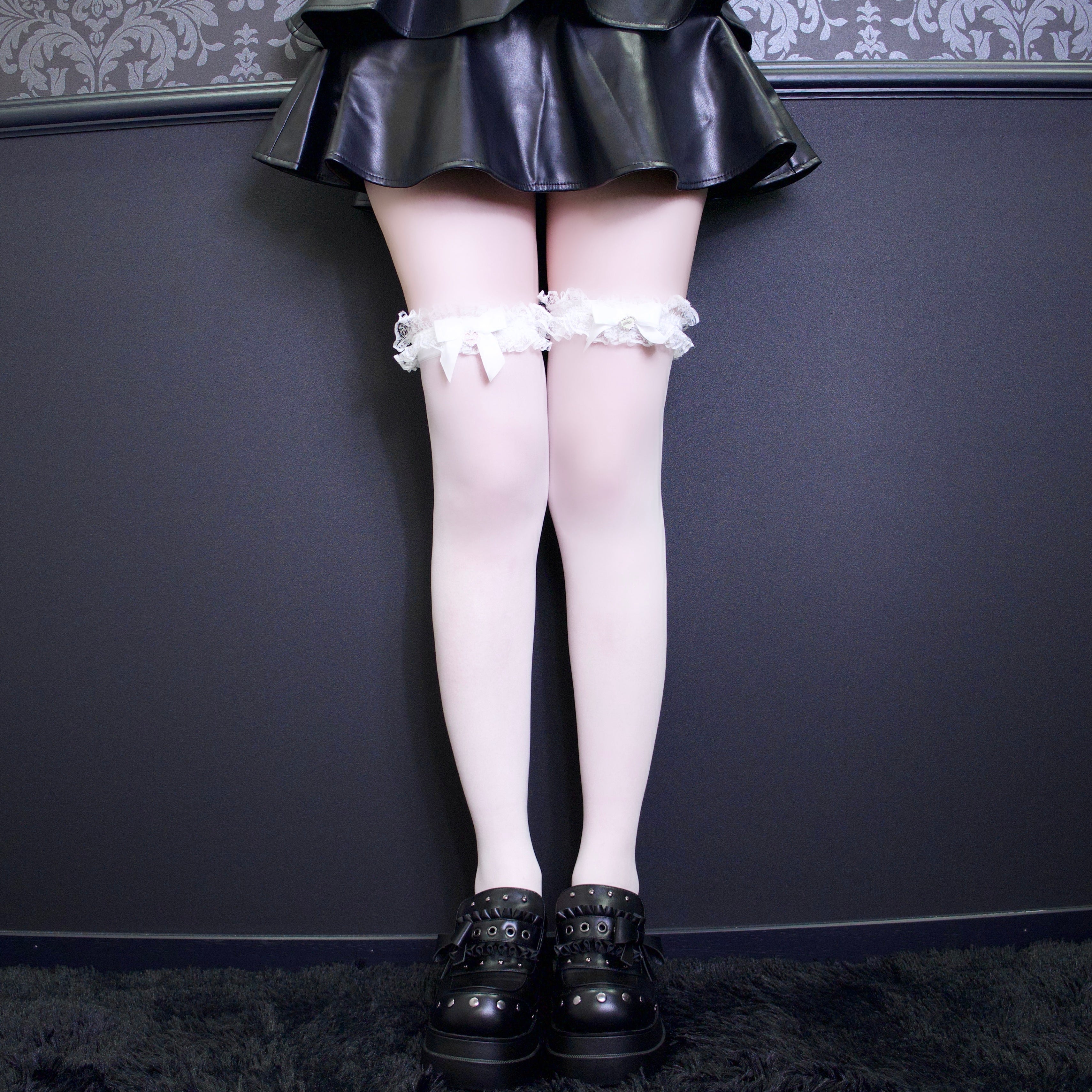 《mine》フリルシースルー ソックス
