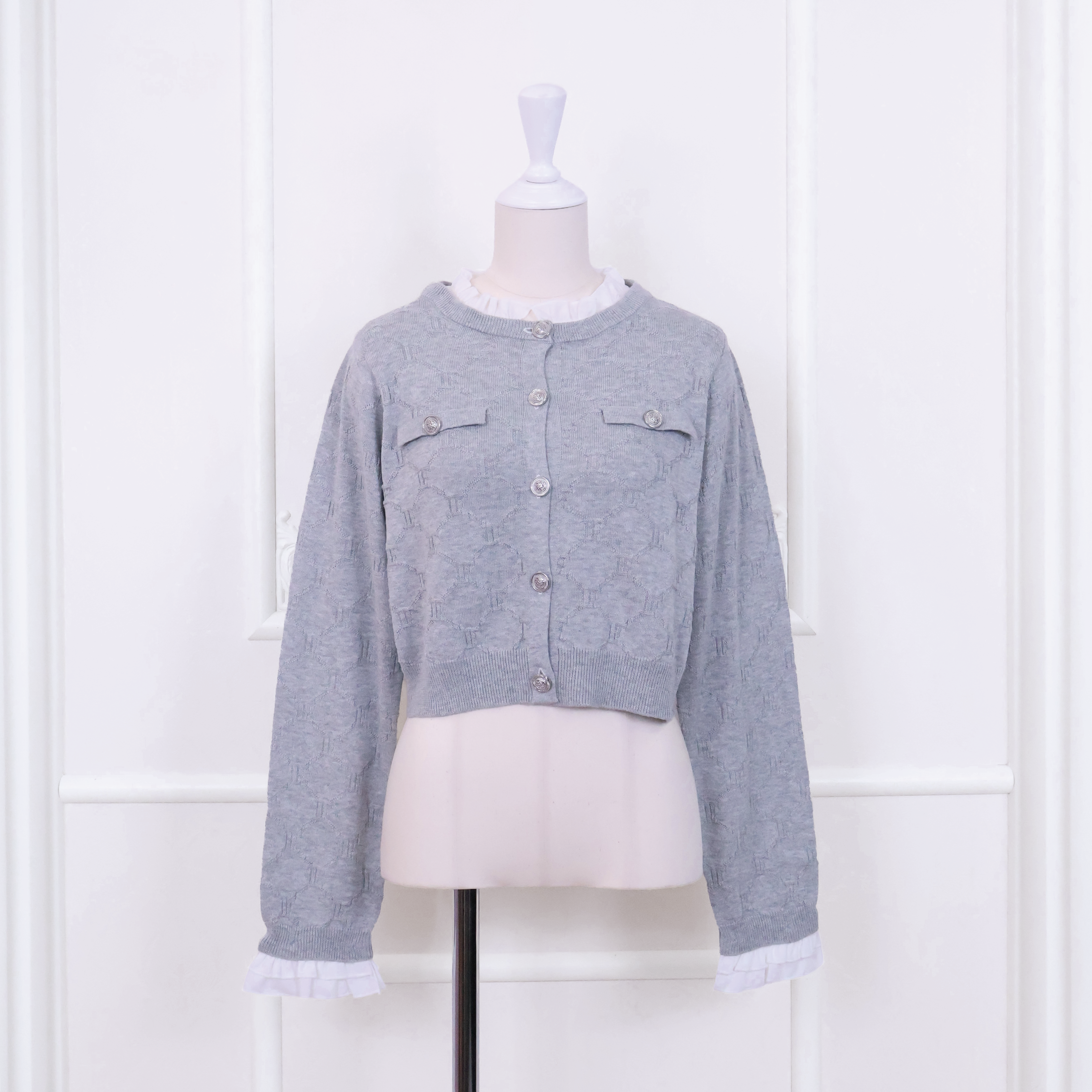 《LAFARY closet》モノグラムニットトップス