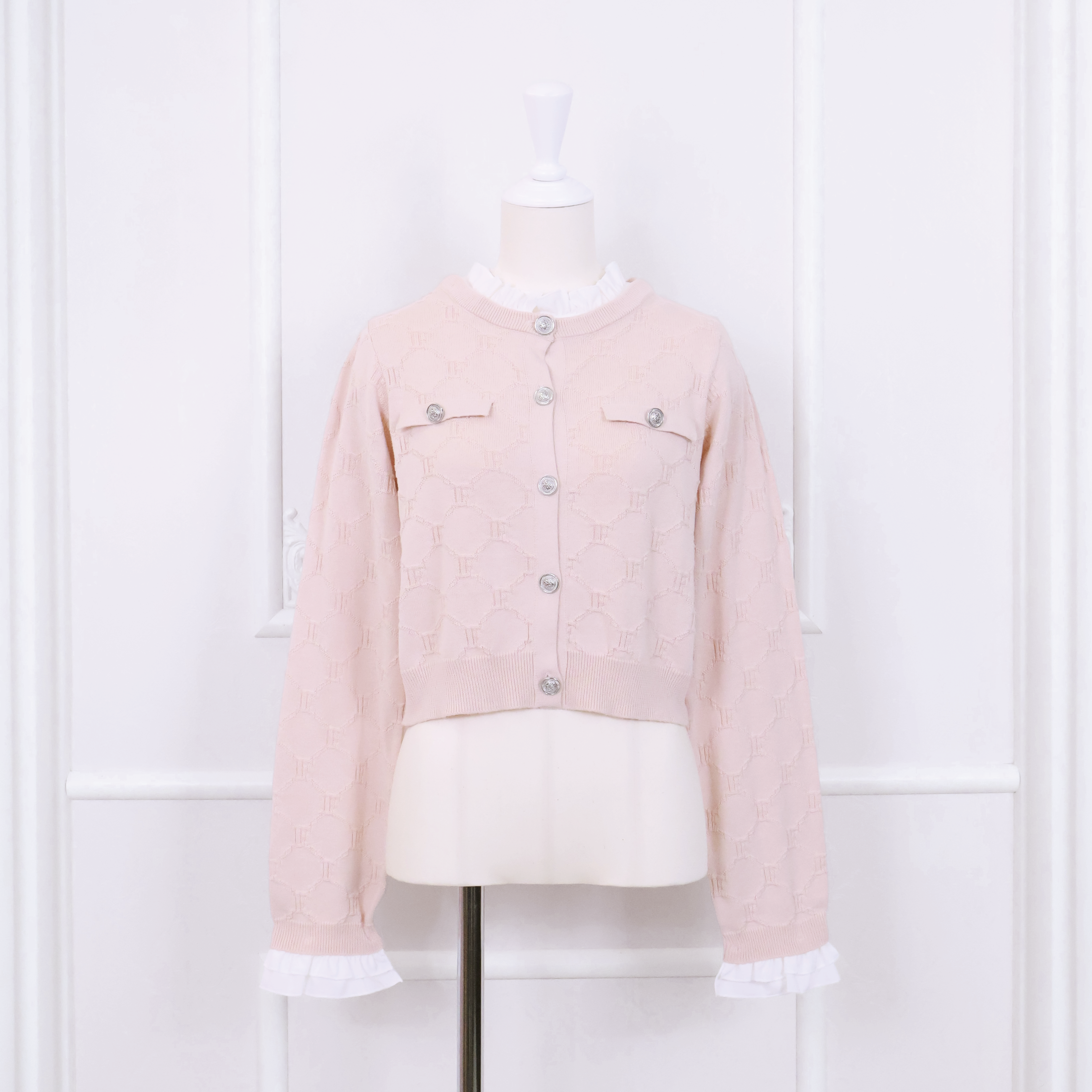 《LAFARY closet》モノグラムニットトップス