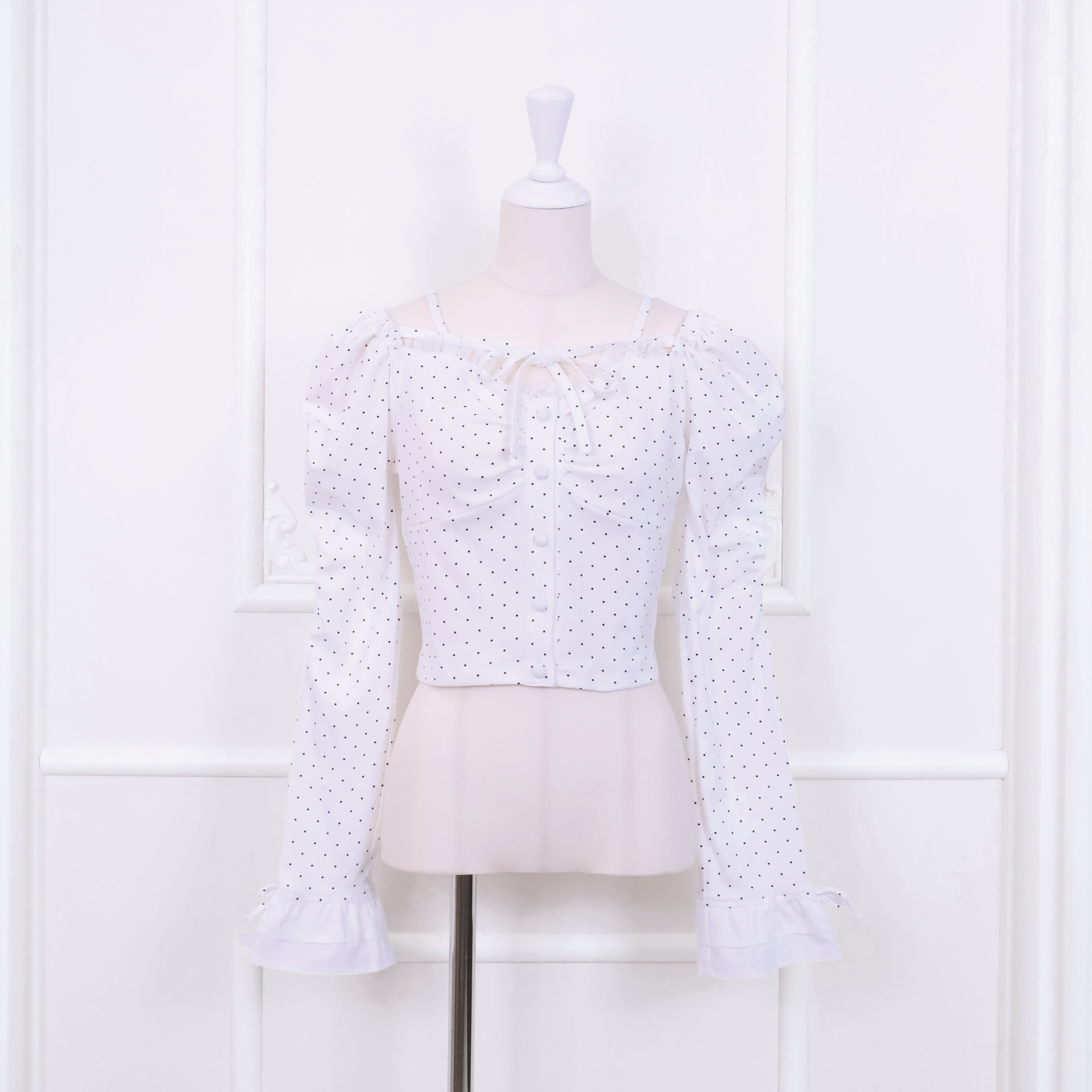 《LAFARY closet》ドットカットトップス