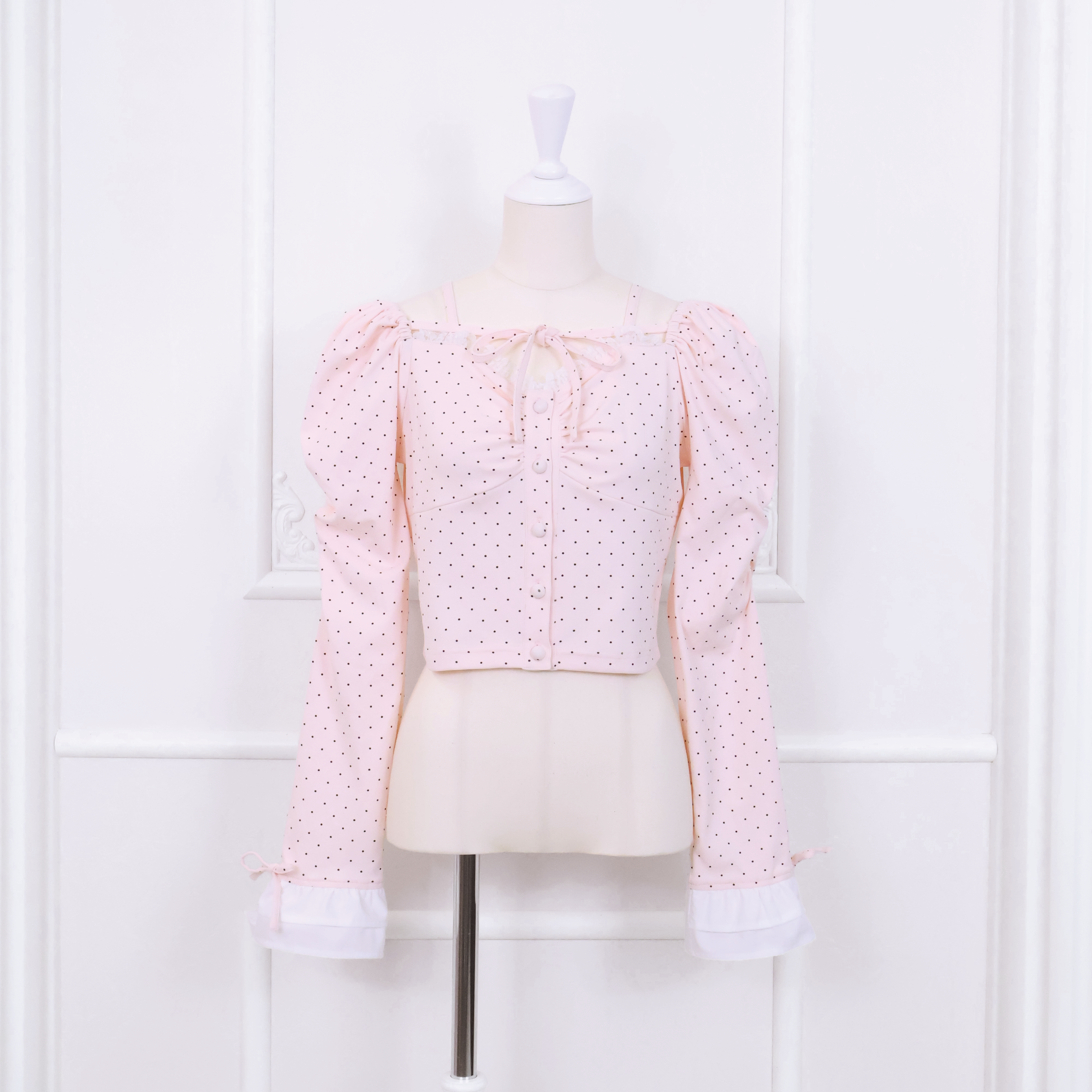 《LAFARY closet》ドットカットトップス