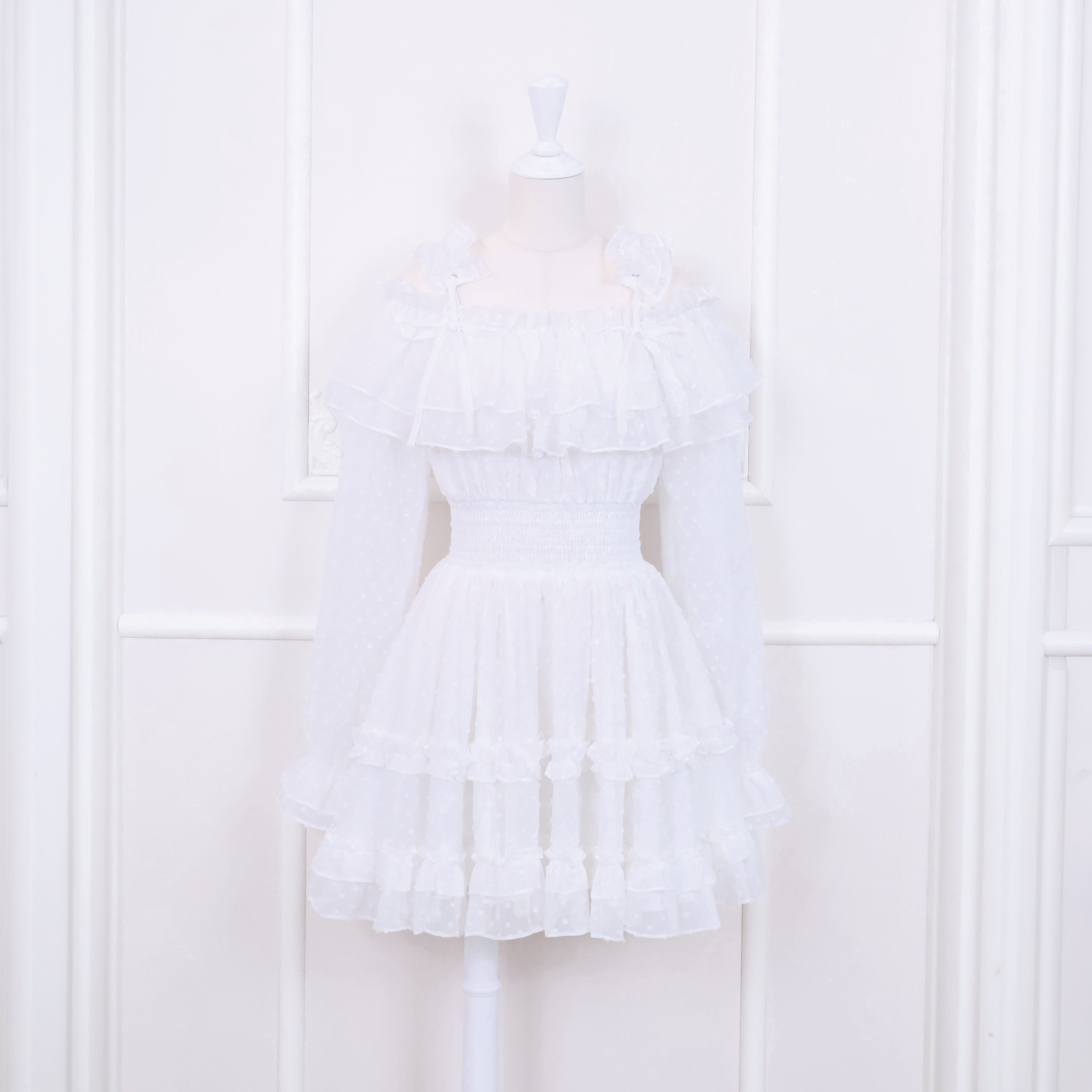 《LAFARY closet》フリルオフショルワンピ