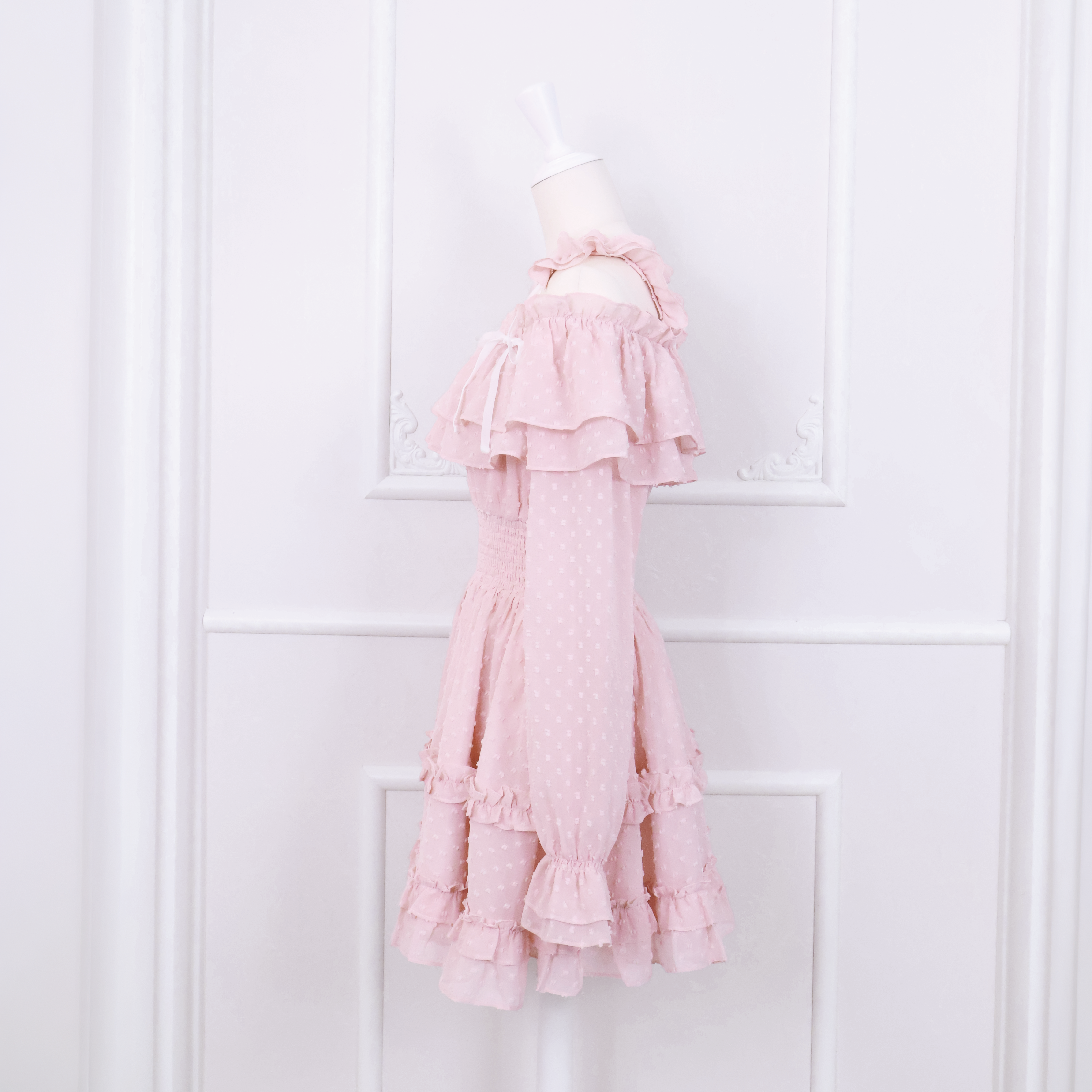 《LAFARY closet》フリルオフショルワンピ