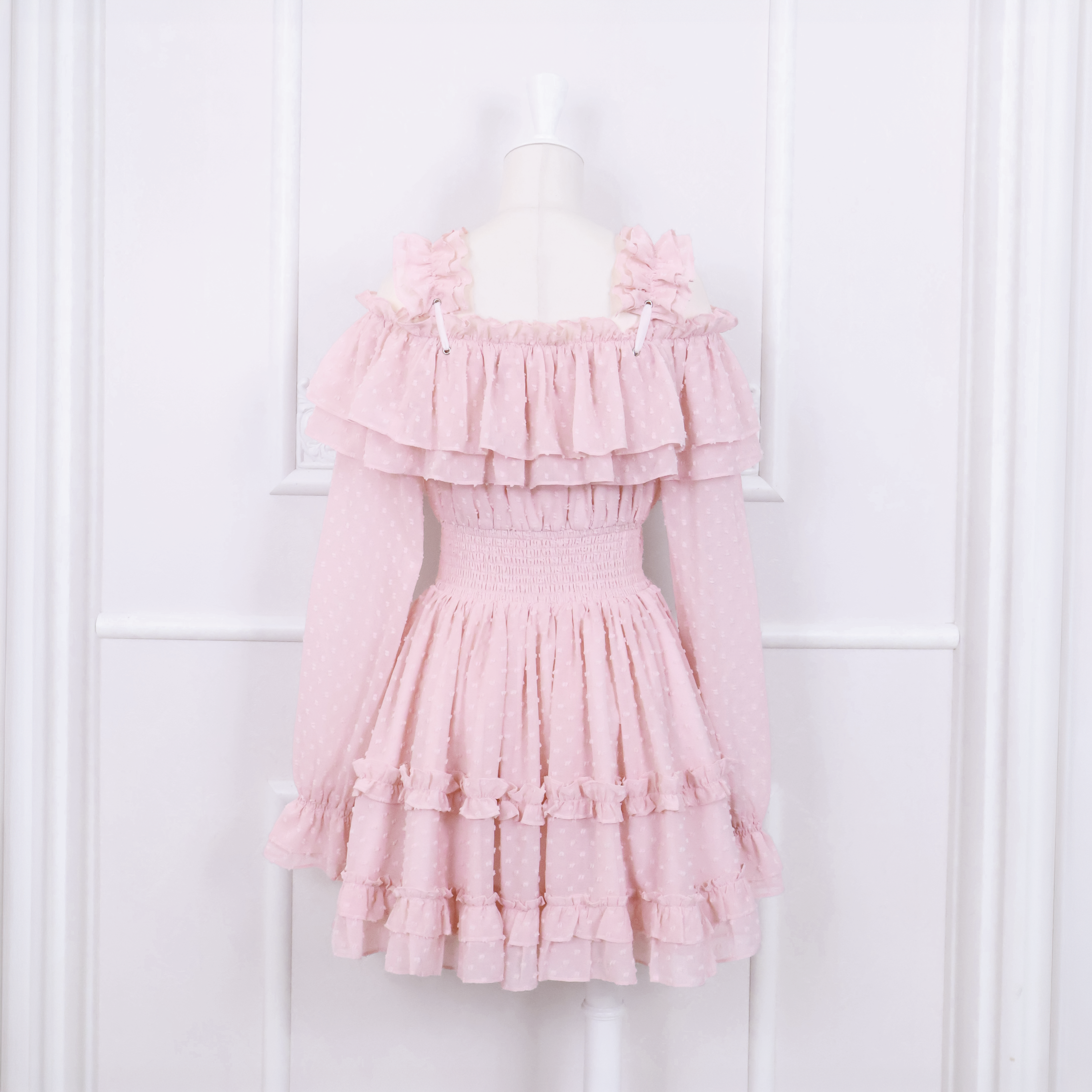 《LAFARY closet》フリルオフショルワンピ