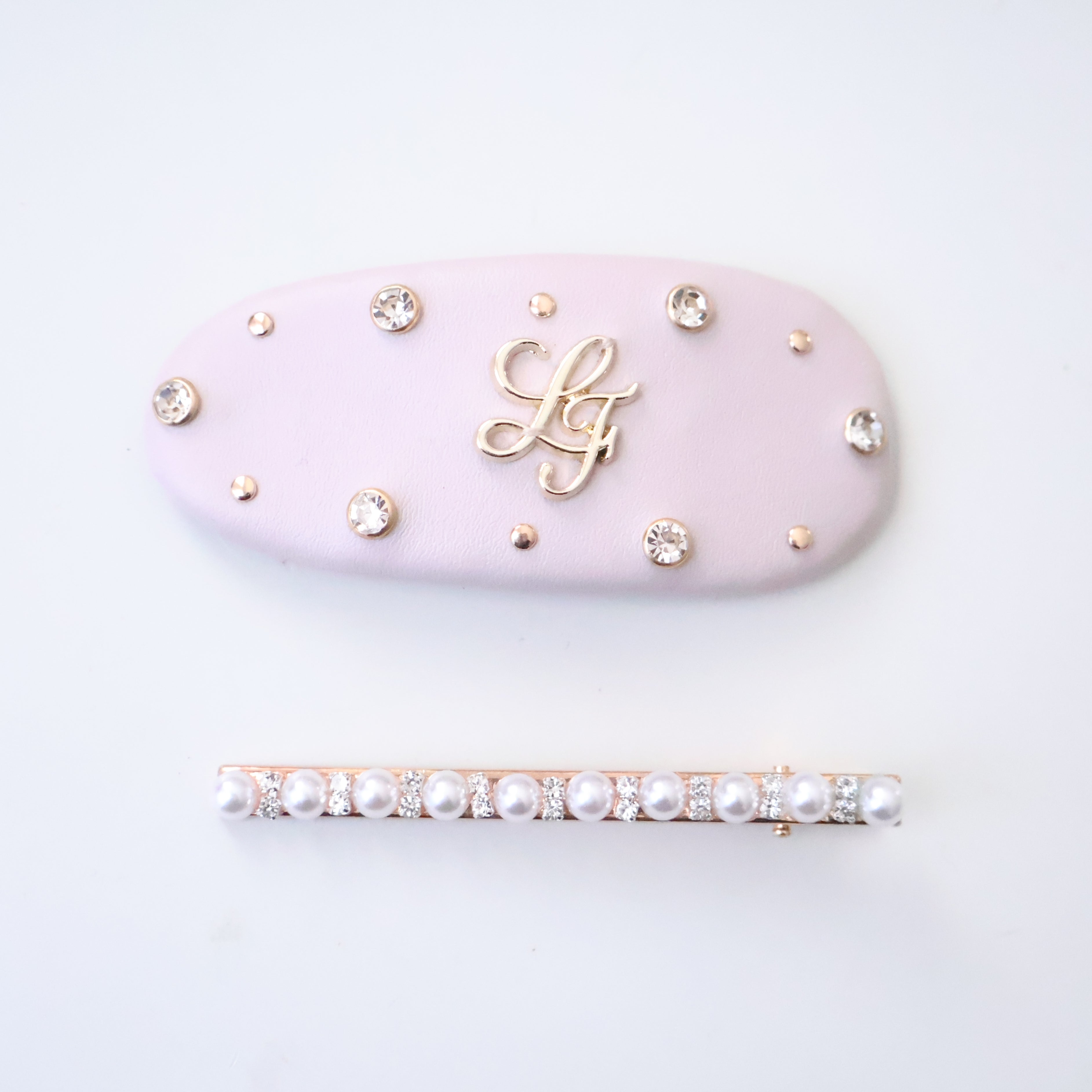 《LAFARY》合皮ロゴヘアピン