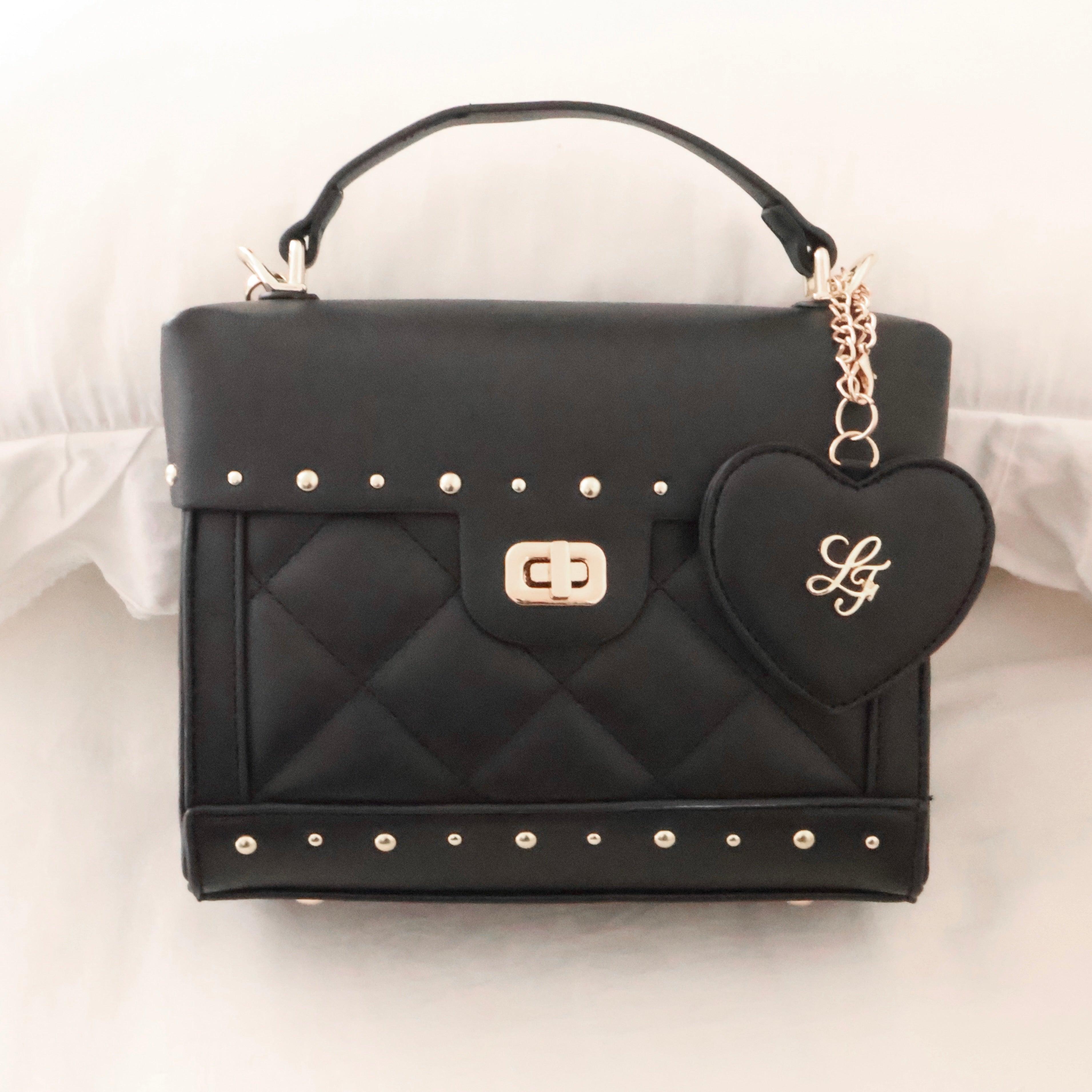 《LAFARY》スタッズキルティングバッグ