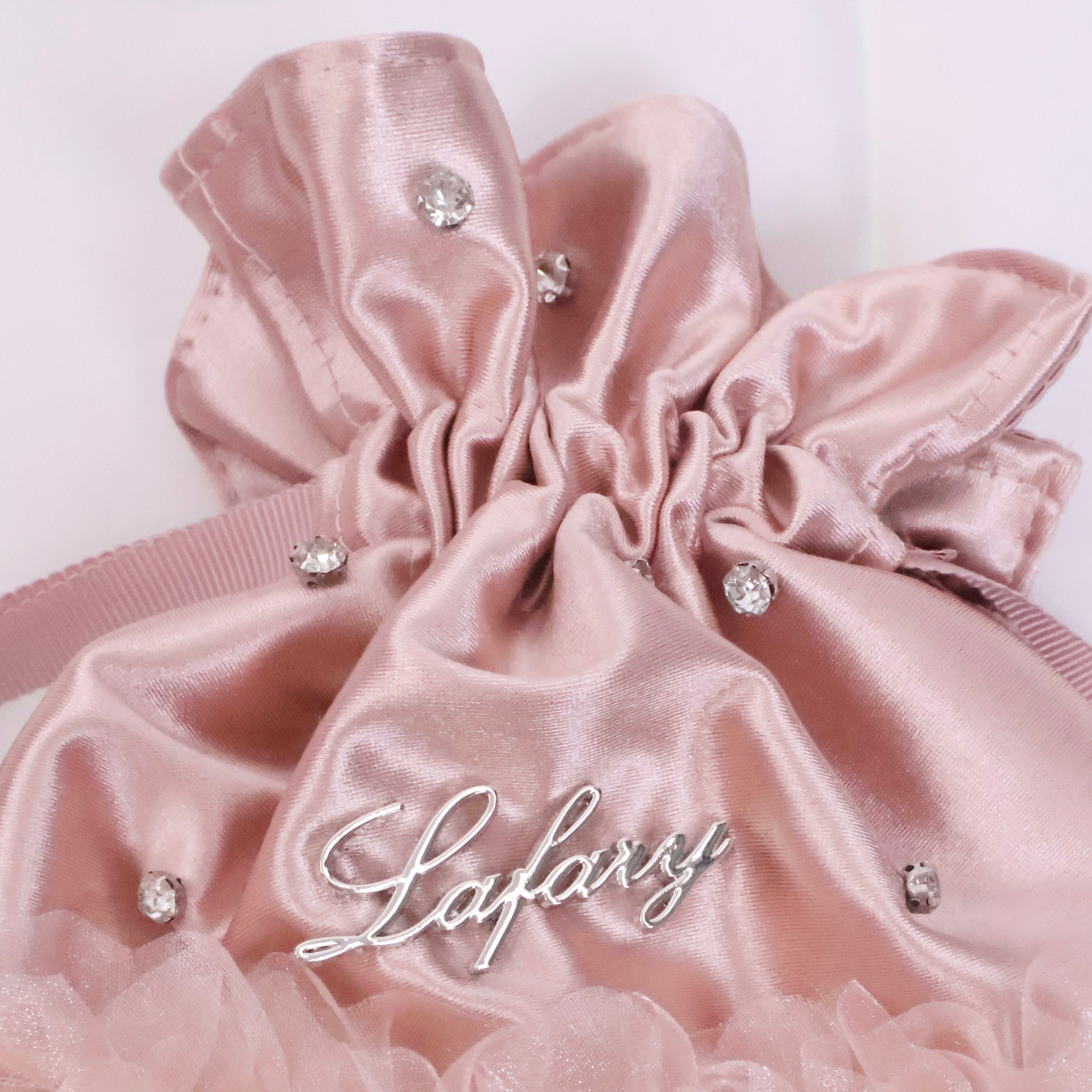 《LAFARY》サテンリボン巾着ポーチ