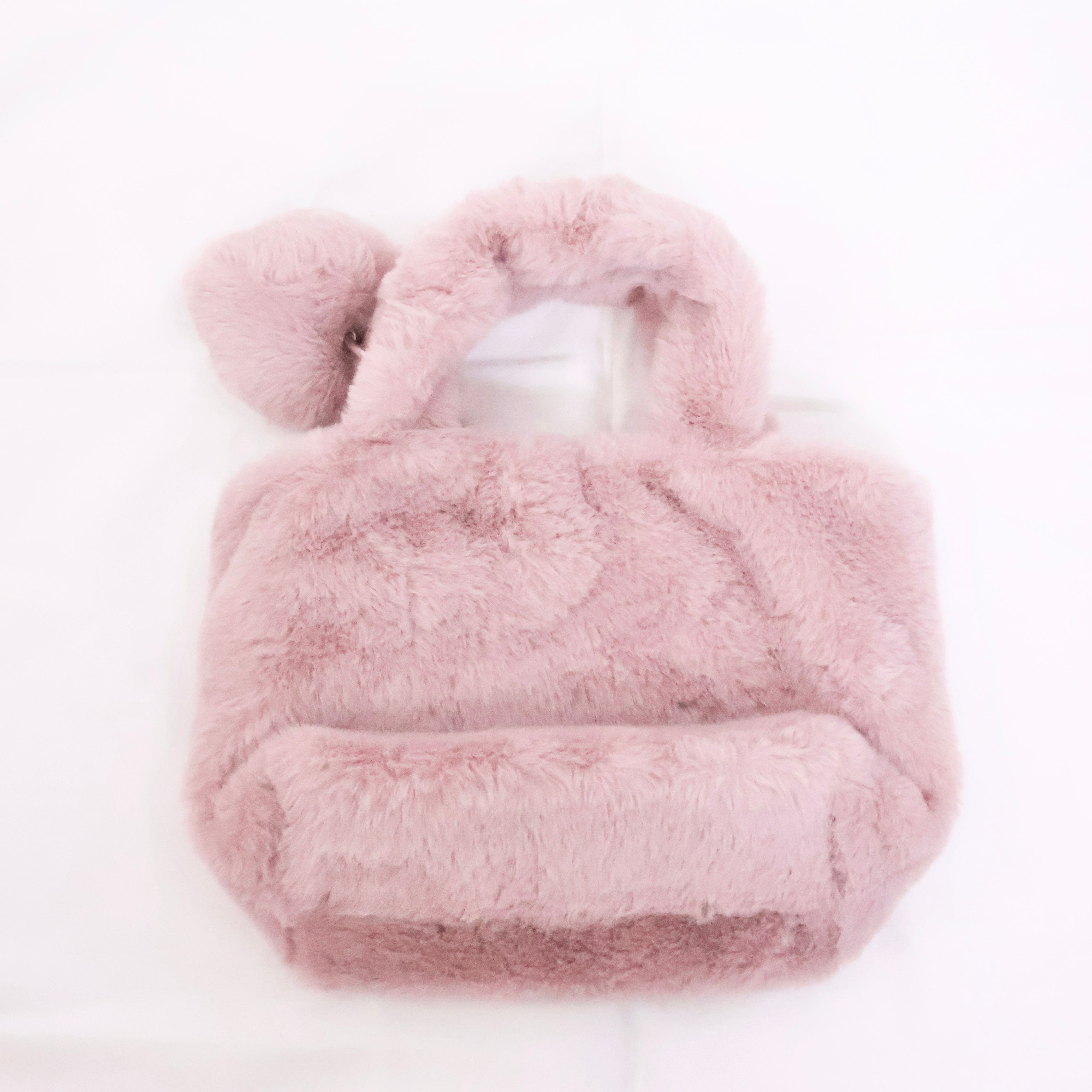 《LAFARY》ブローチ付きファーバッグ