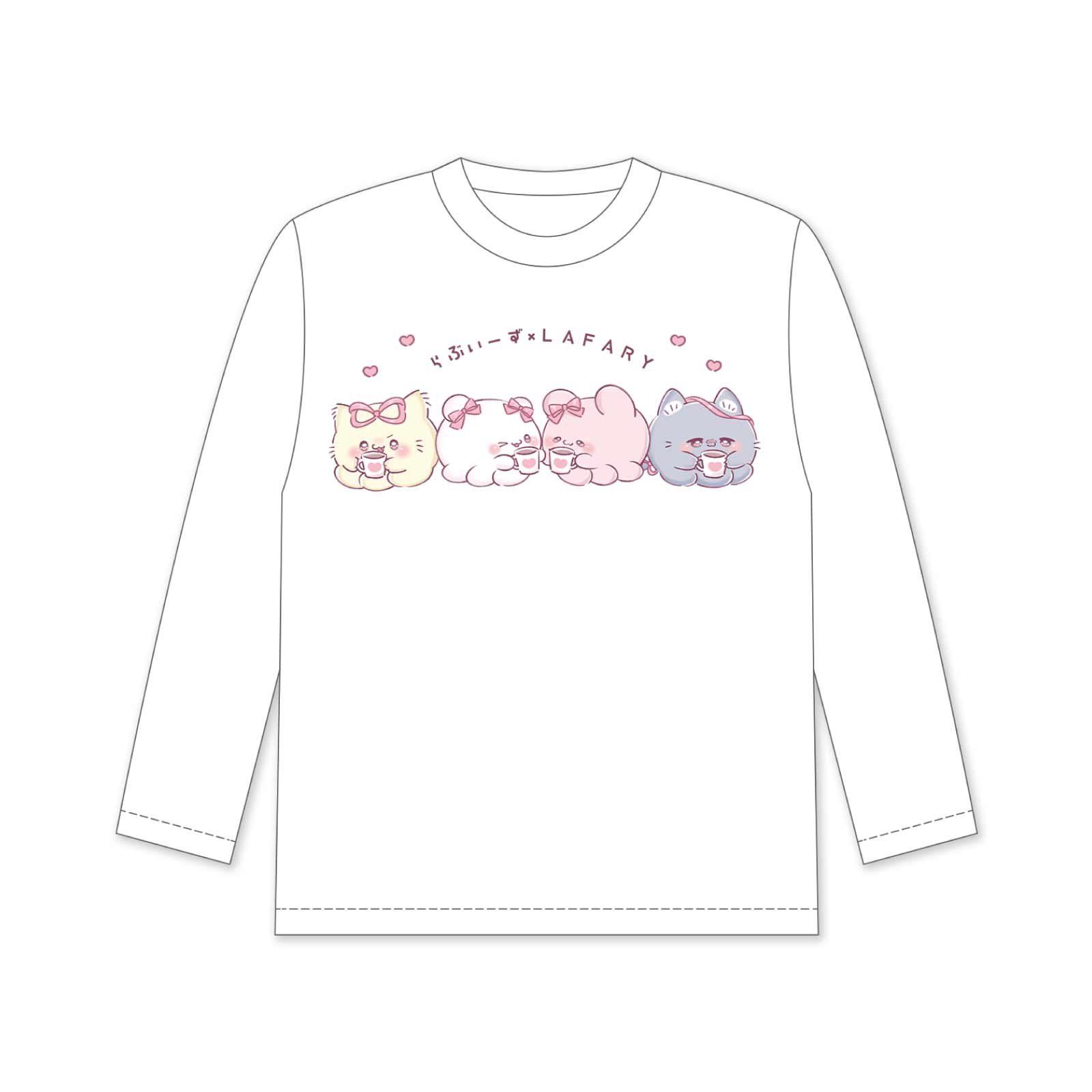 《らぶいーず×LAFARY》ほっとちょこ♡たいむ ロングスリーブTシャツ