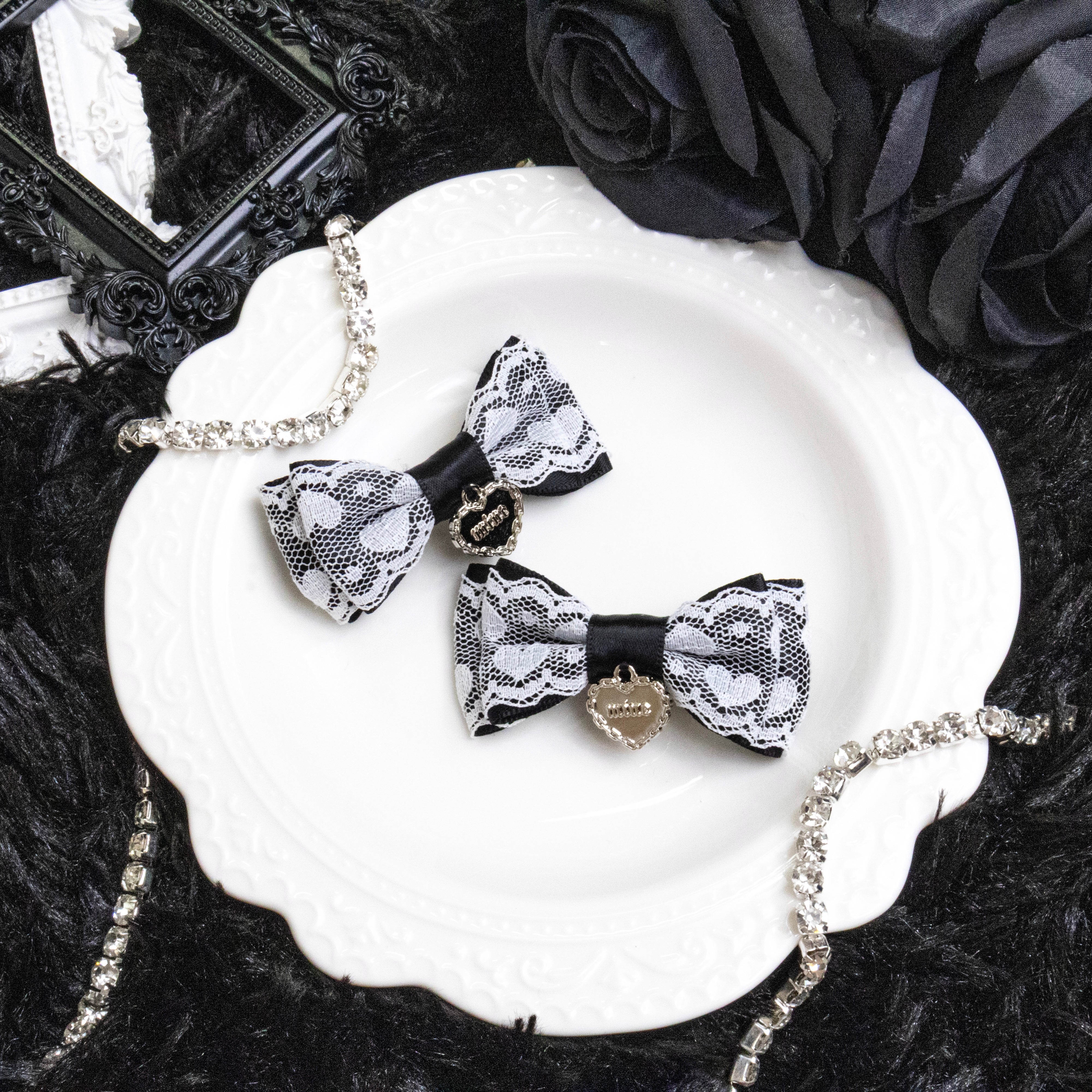 《mine》ハートレースリボン