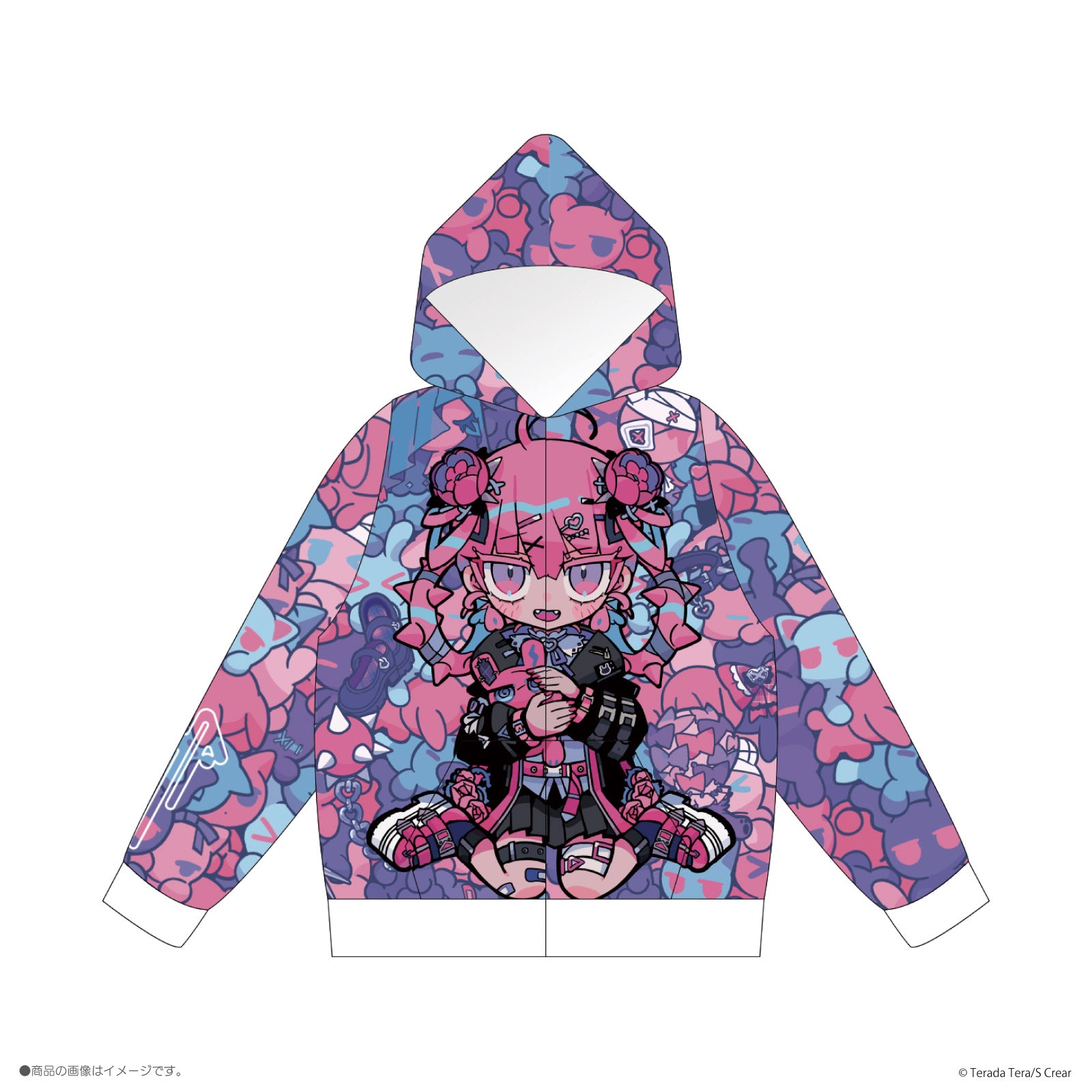 《寺田てら×LAFARY》全面プリントパーカー