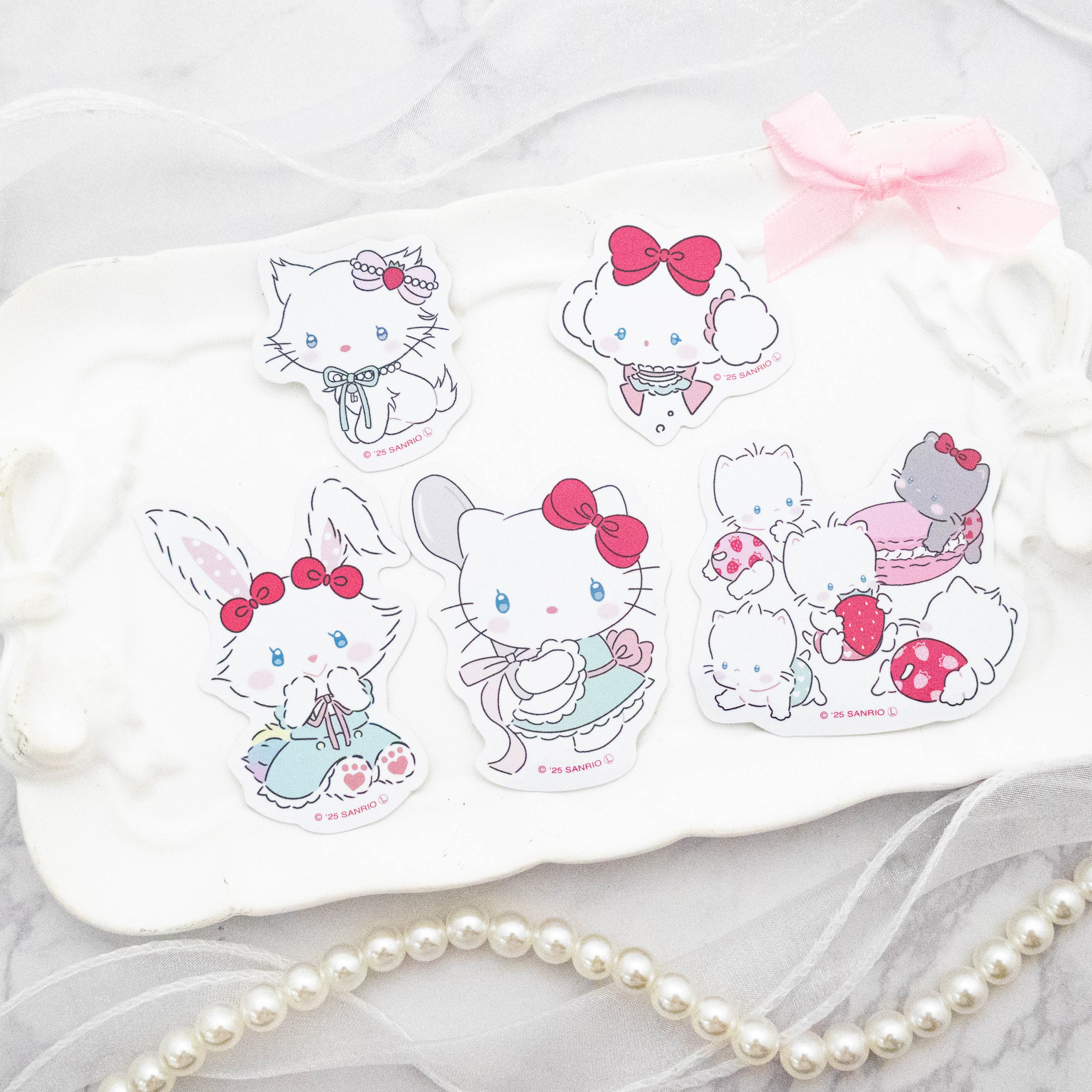 《LAFARYオリジナル》レトロガーリー ステッカー チャーミーキティ