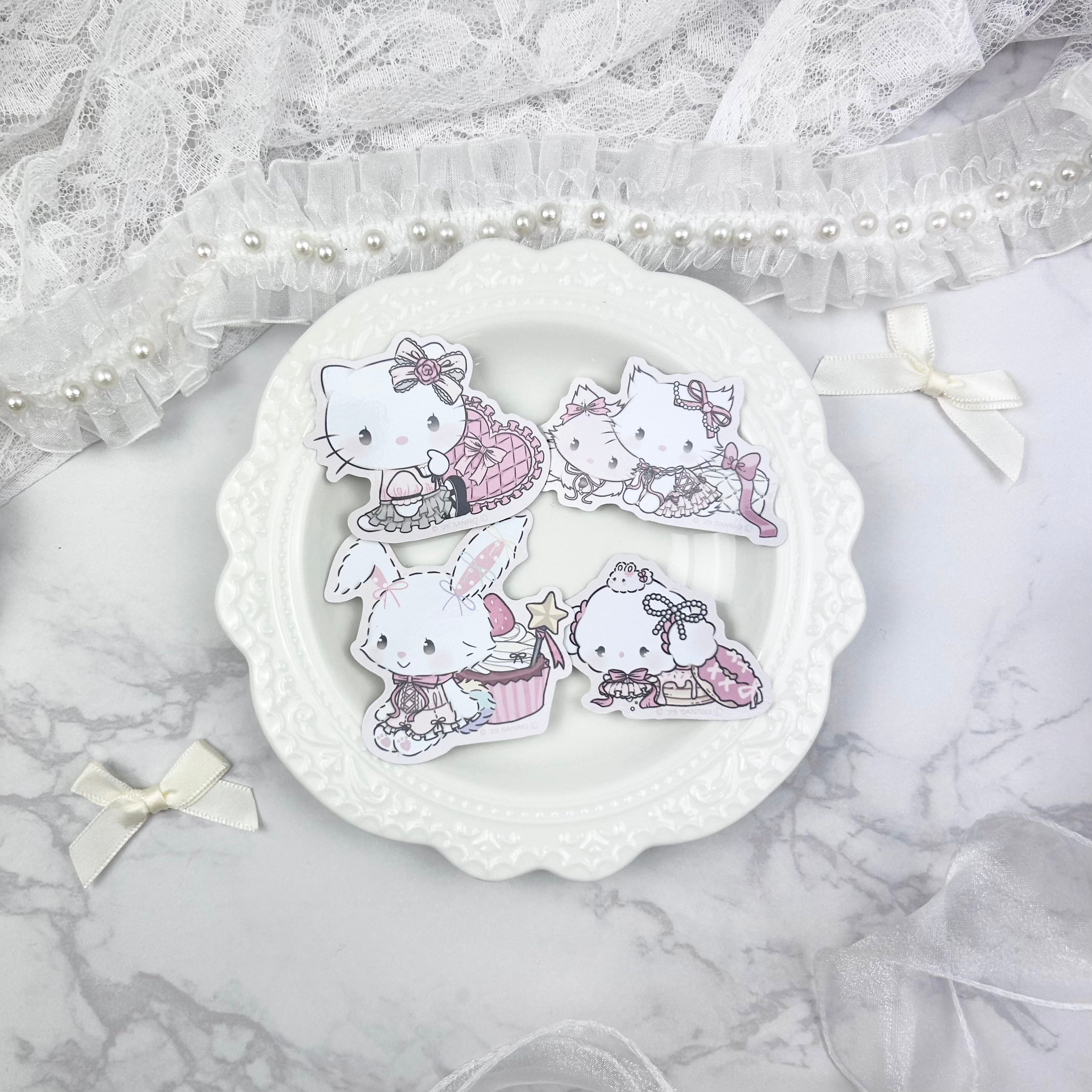 《LAFARYオリジナル》バレリーナティーパーティー♡ステッカー ハローキティ