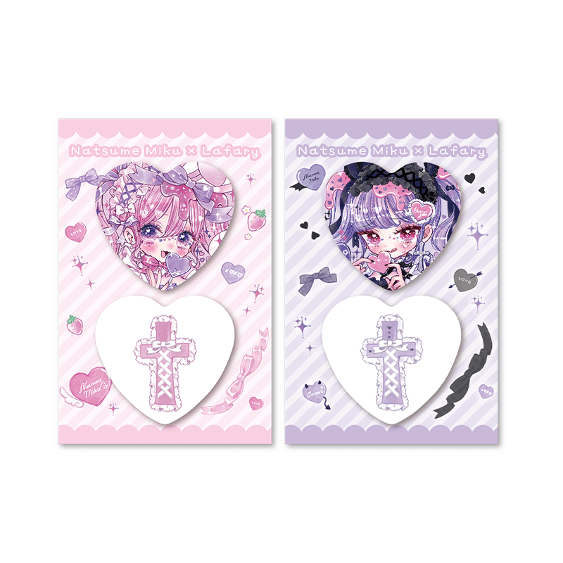《なつめみく×Lafary》缶バッジセット