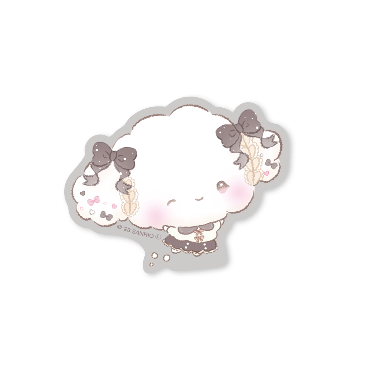 《Lafaryオリジナル》こぎみゅん♡おリボンだみゅんシリーズ♡ステッカー ほほえみブラック - LAFARY ONLINE