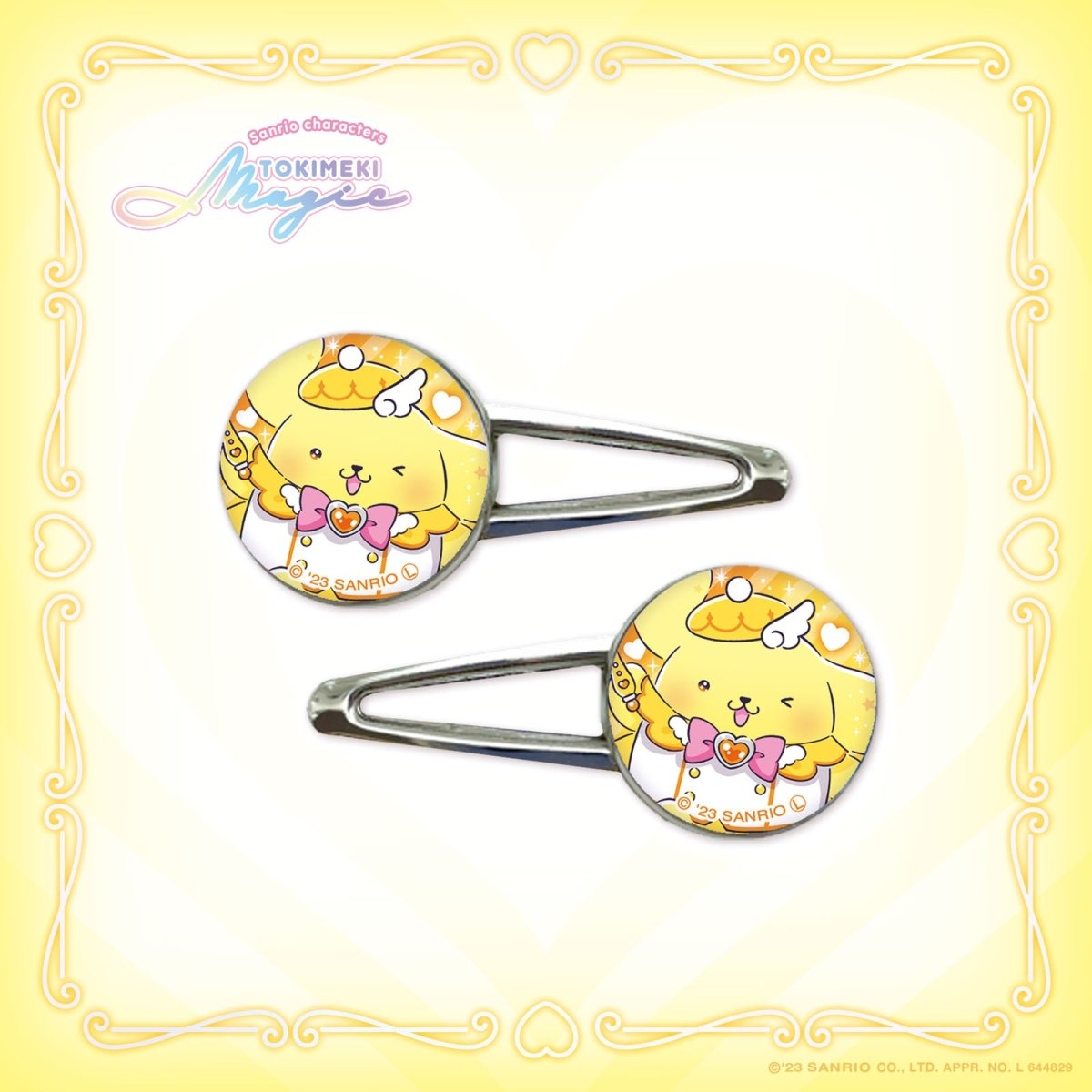 《LAFARYオリジナル》ときめき戦士♡ヘアクリップ ポムポムプリン