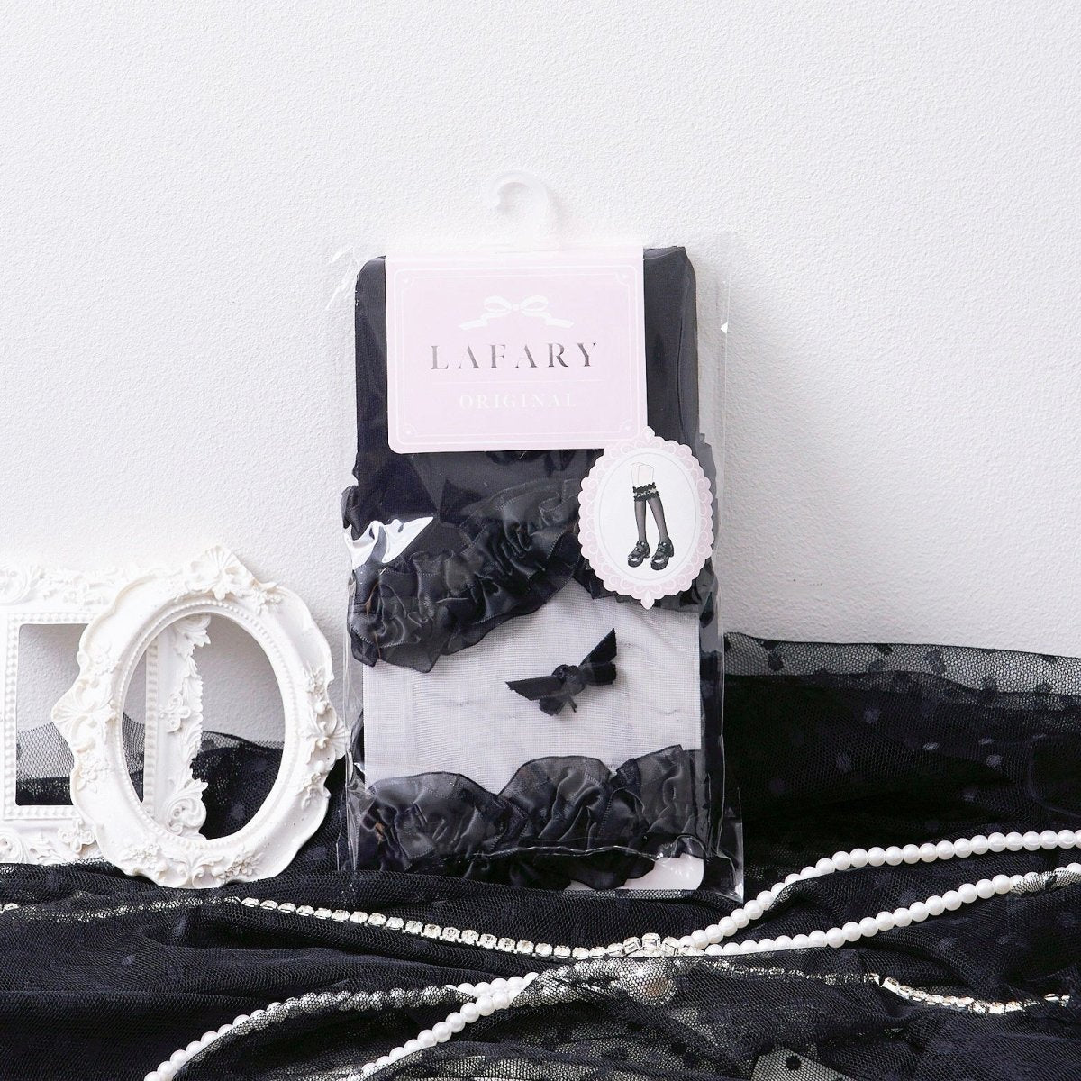 《LAFARYオリジナル》シースルーリボンソックス - LAFARY ONLINE