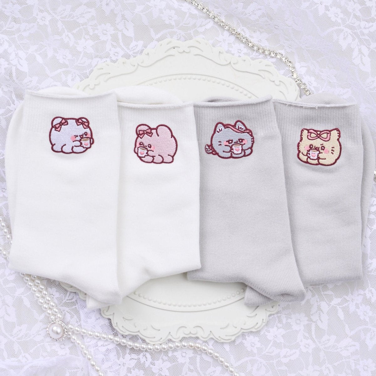 《らぶいーず×LAFARY》ほっとちょこ♡たいむ クルーソックス - LAFARY ONLINE